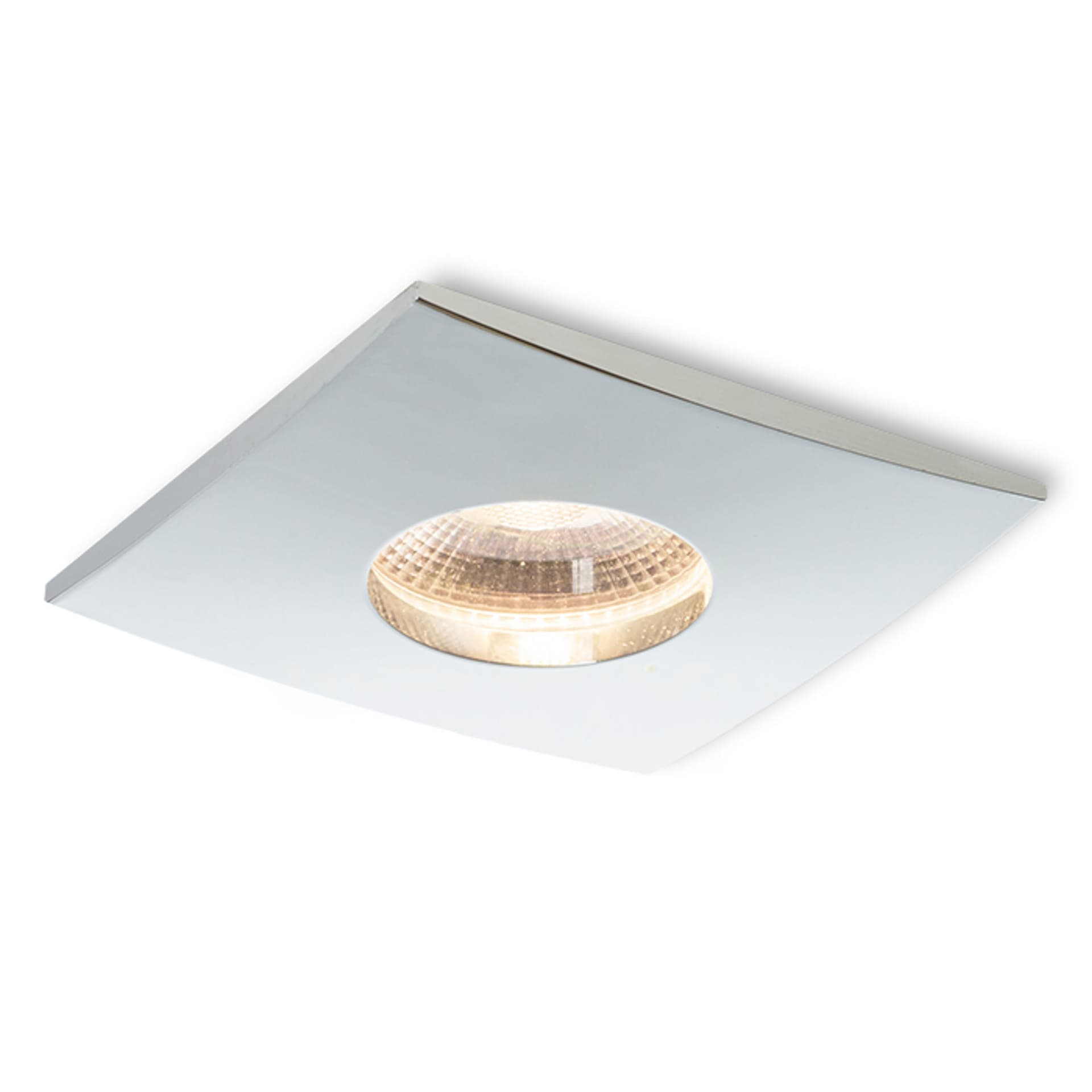 Spot LED încastrat Rendl, crom, 10W, lumină caldă