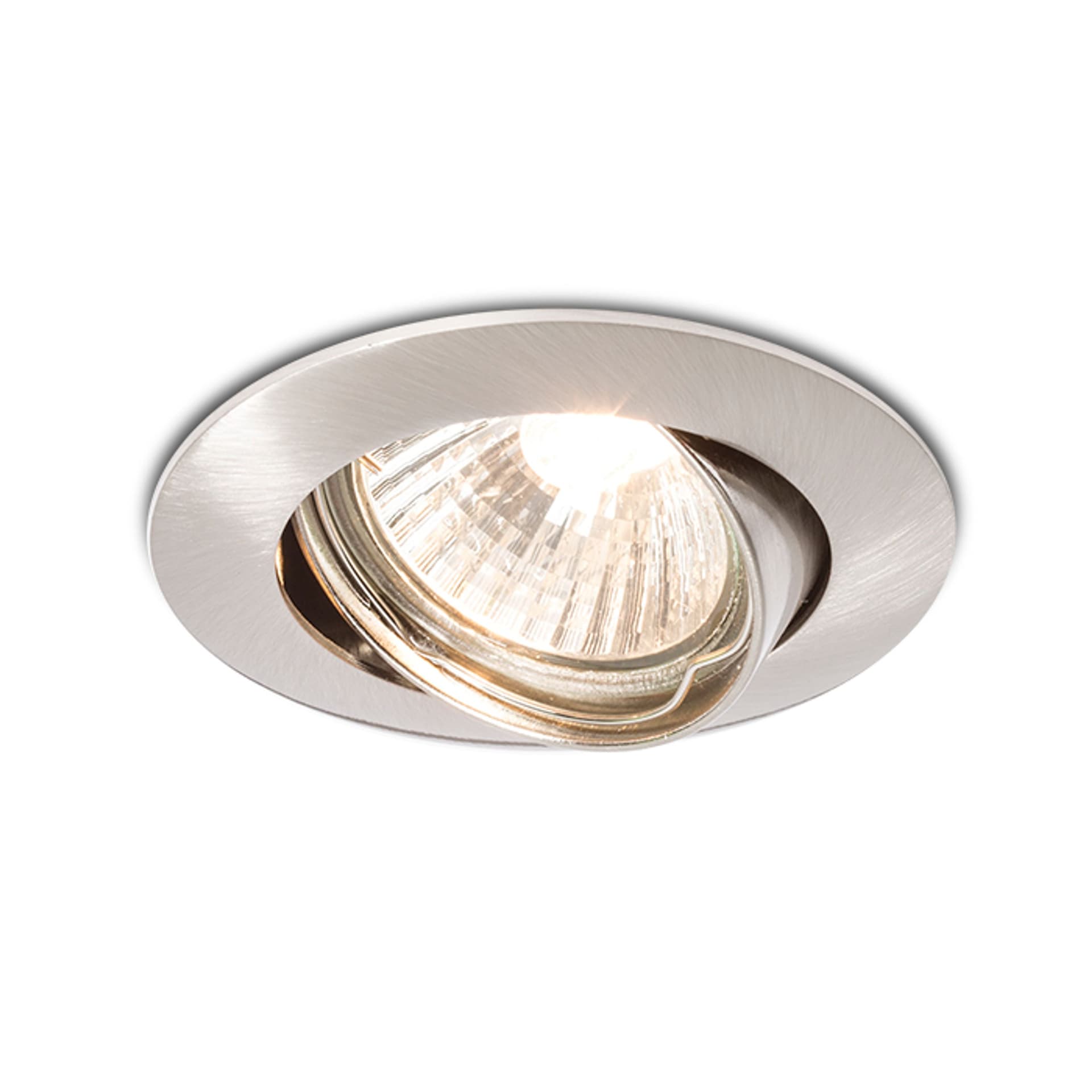 Spot LED încastrat Rendl, nichel mat, 8W, înclinabil