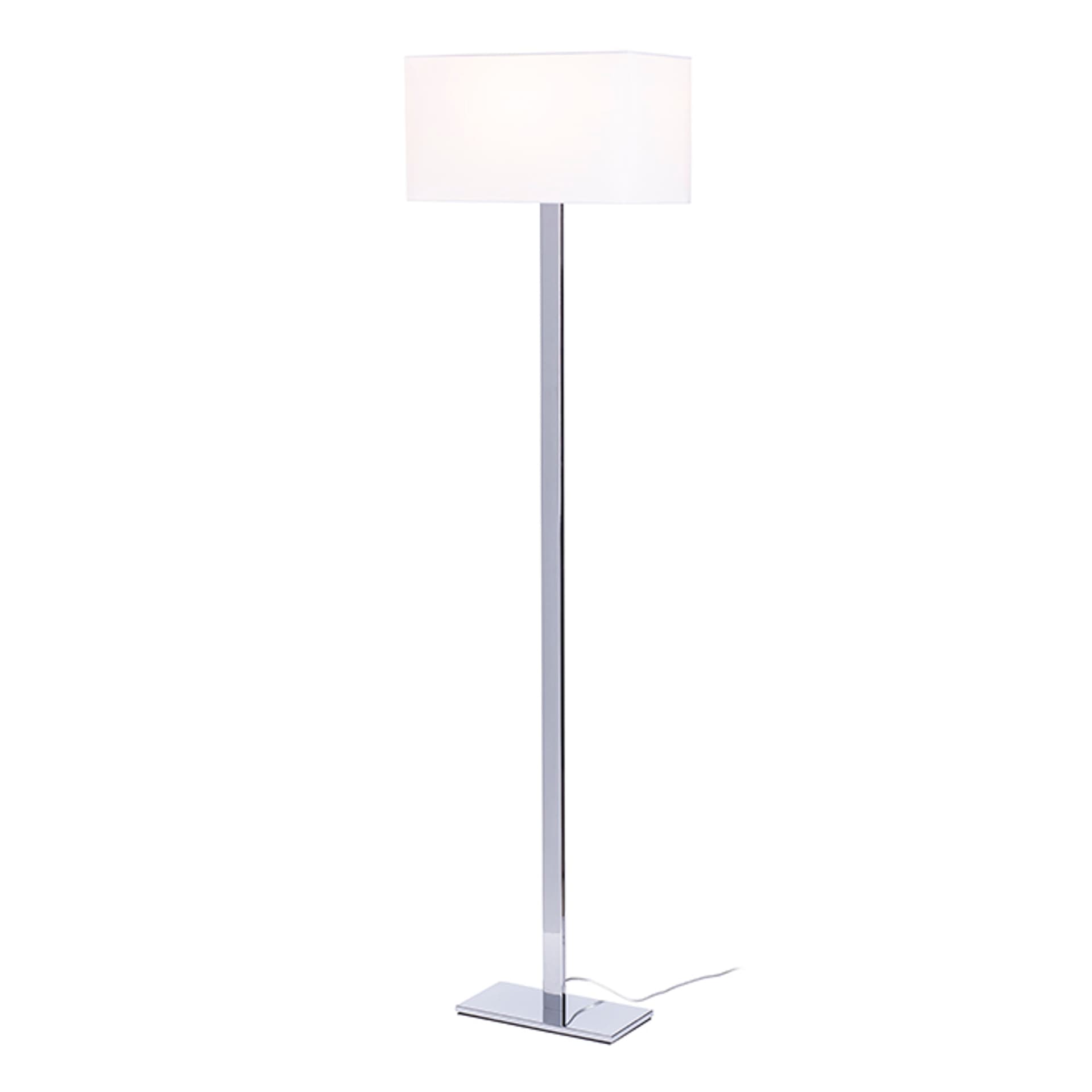 Lampă de podea Plaza alb-crom 230V LED E27 15W