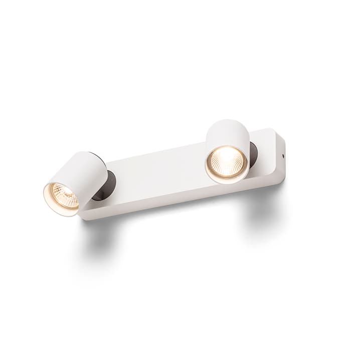 Spot aplicat DUGME II alb/antracit, GU10, 2x35W, 230V