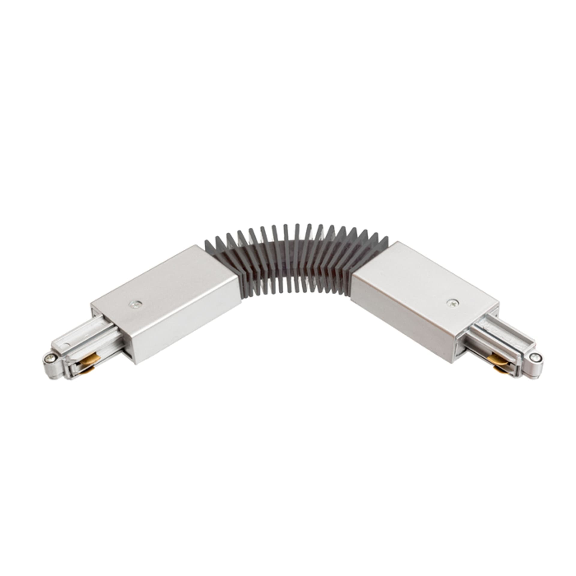 Conector flexibil Rendl gri-argintiu pentru șină 230V