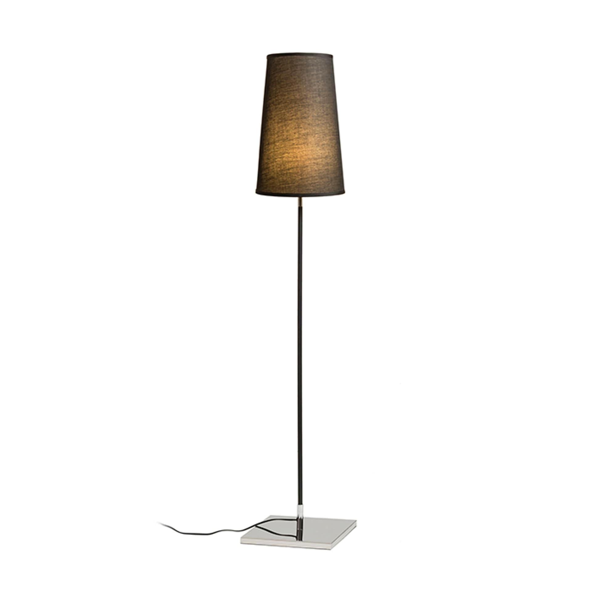 RENDL LULU bază de podea neagră cromată 230V LED E27 8W