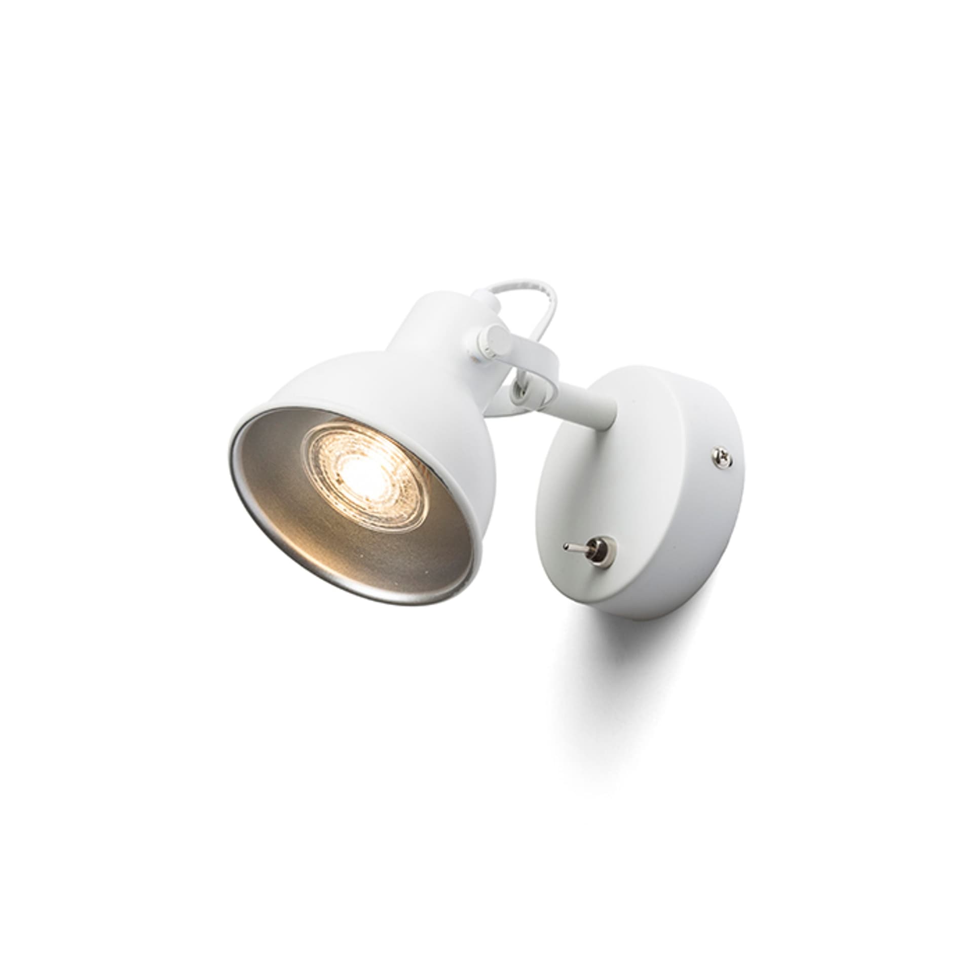 Aplică de perete Rendl Rosita I, alb/gri argintiu, LED GU10 9W, 230V
