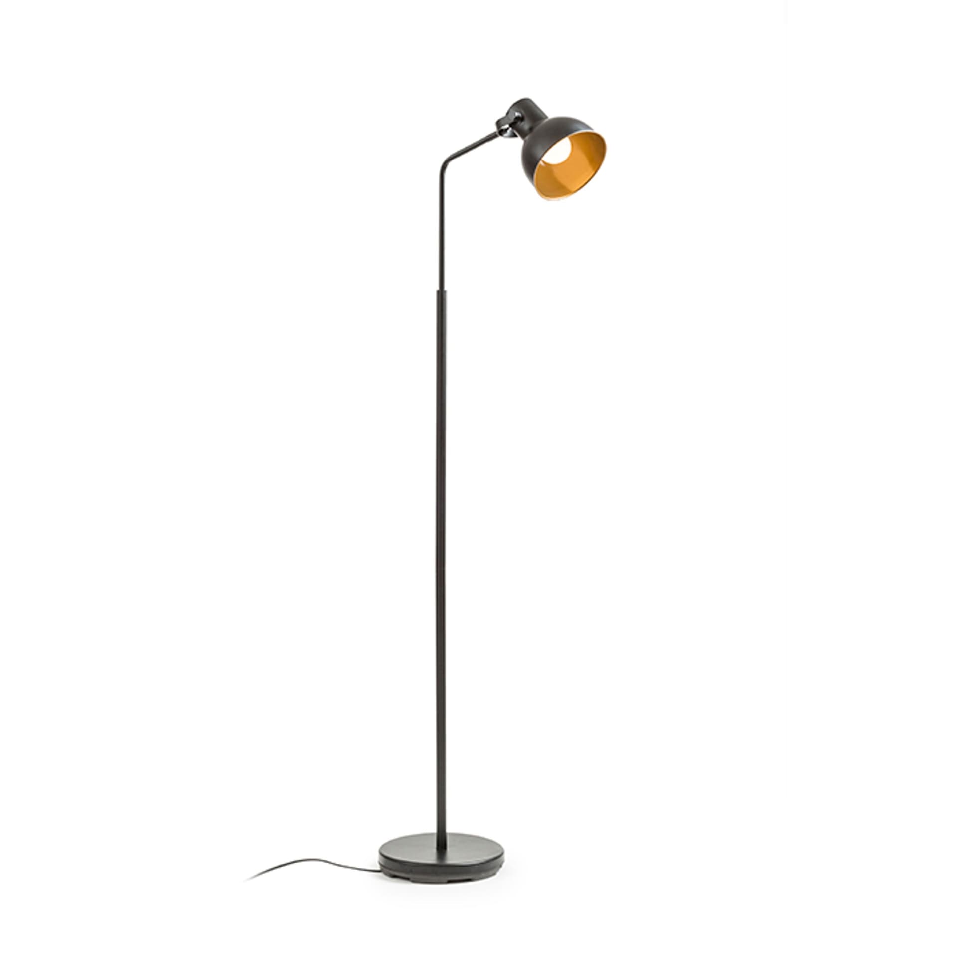 RENDL Rosita lampadar negru/auriu, 230V, LED, soclu E27, 11W