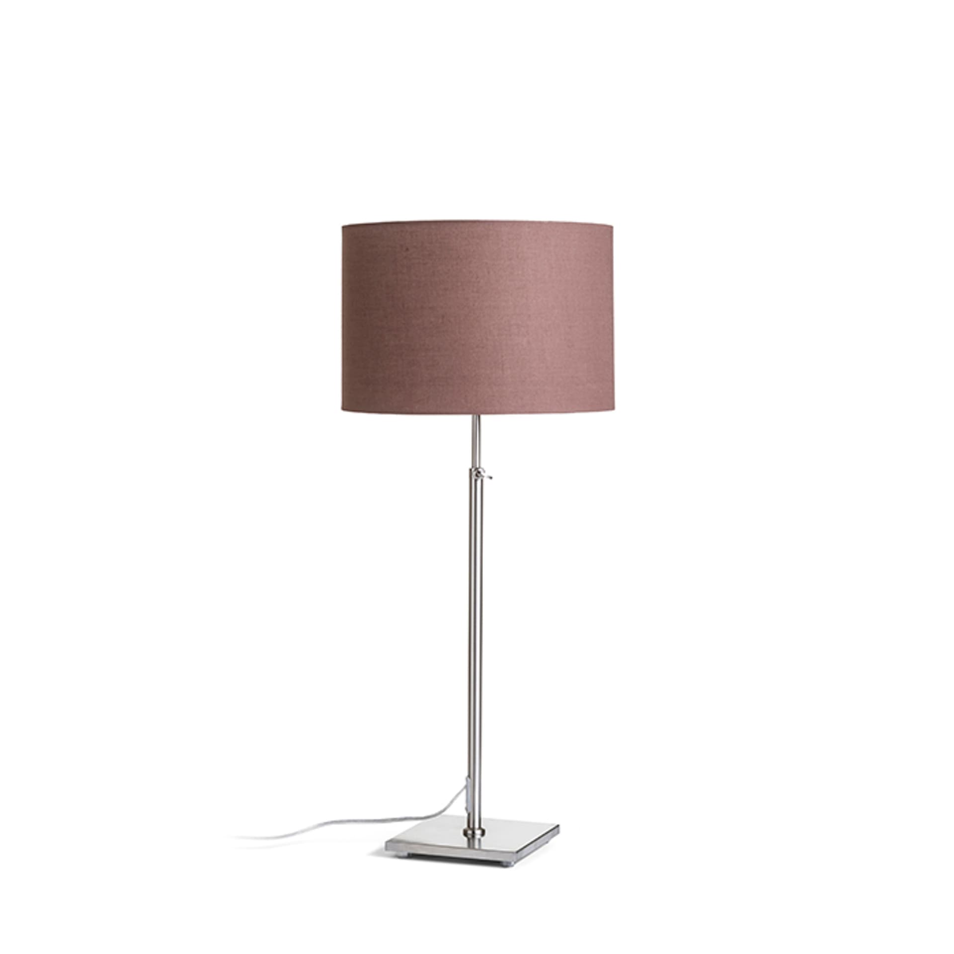 Bază de masă Edika maro nichel mat, 230V, LED, E27, 15W