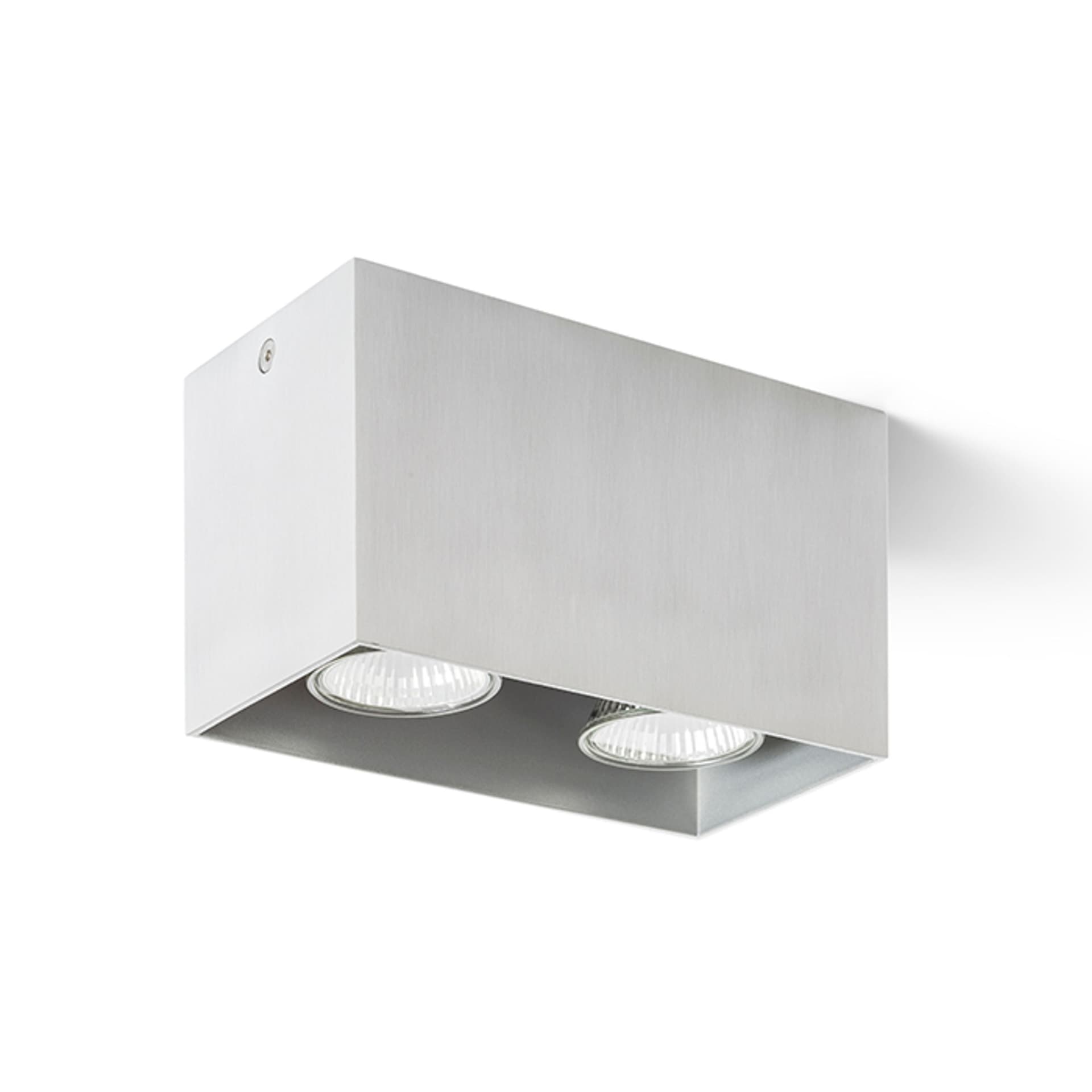 Corp de tavan Rendl Agate II, aluminiu, 230V, LED GU10, 2x7W