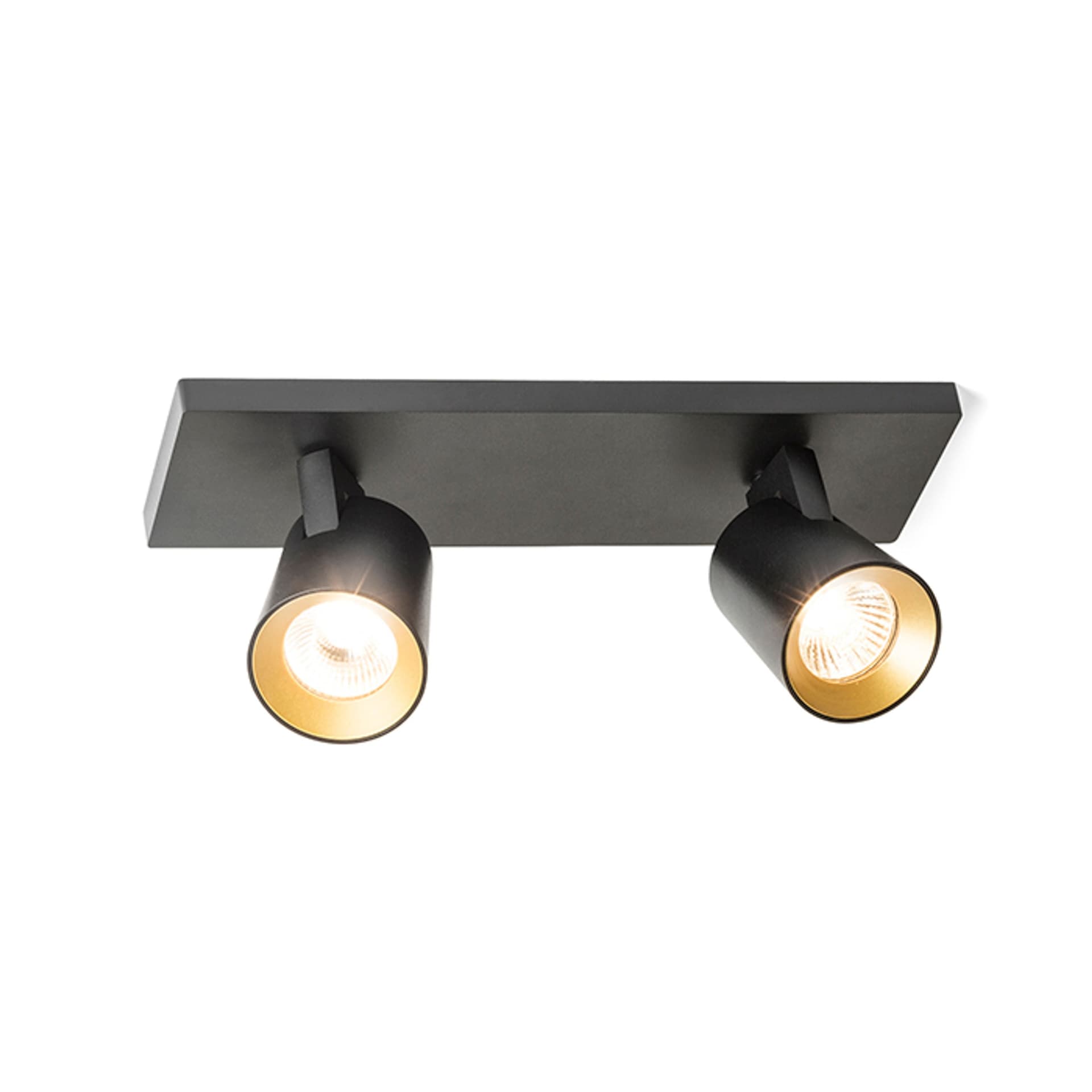 RENDL KENNY II aplică negru/auriu 230V LED GU10 2x8W