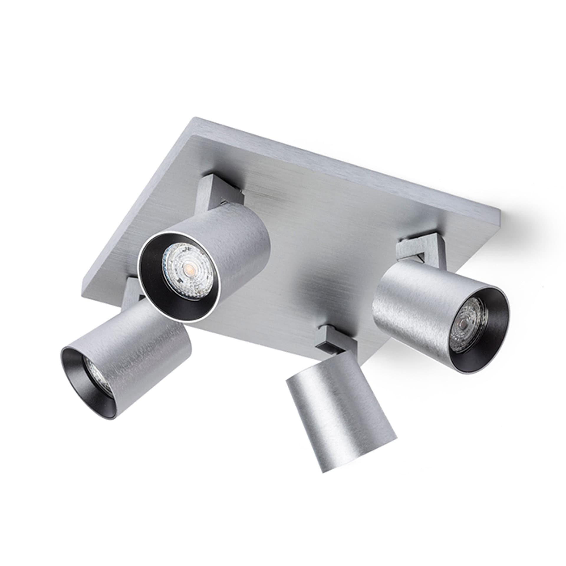 Rendl Kenny IV plafonieră aluminiu/negru 230V LED GU10 4x8W