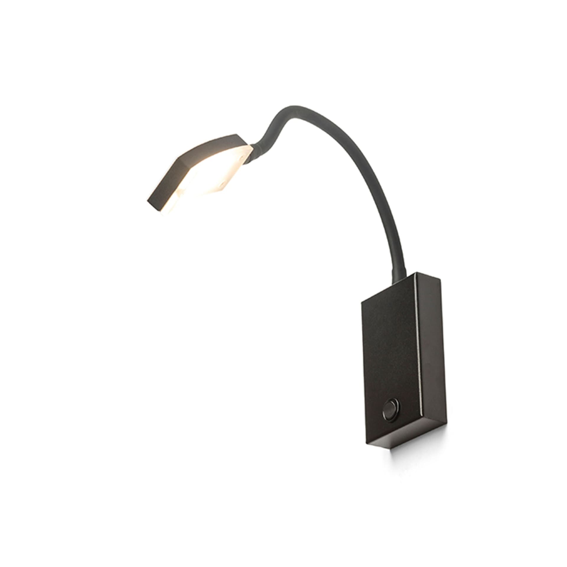 Aplica de perete Rendl Frisco W, neagră, LED 4,2W, 3000K, 230V