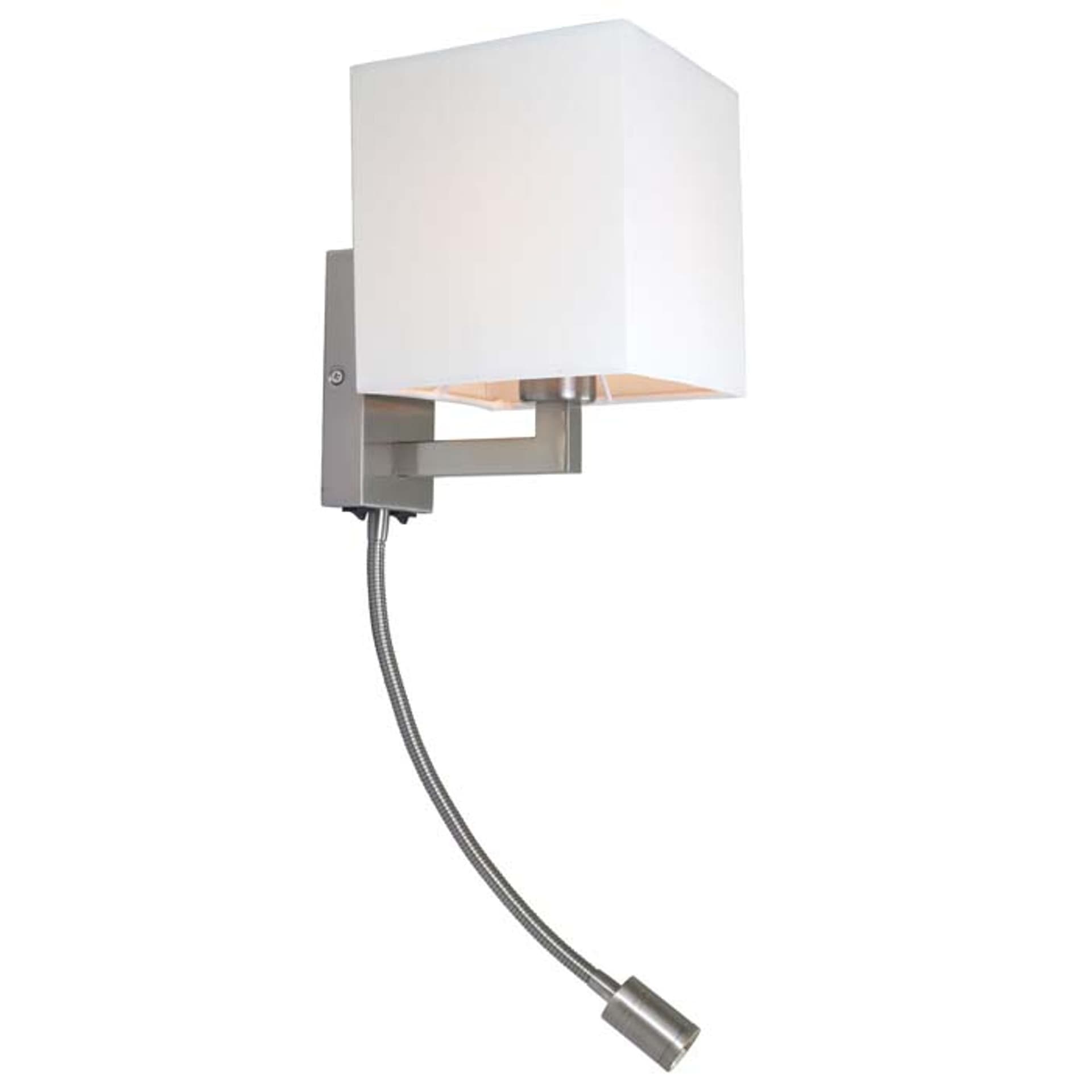 Spot decorativ Rendl, alb și nichel mat, 15W