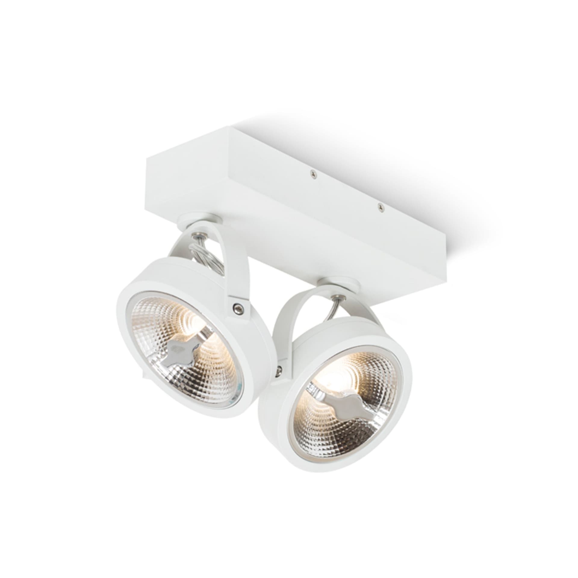 Aplica LED Kelly II dimabilă albă 2x12W 3000K 24° 230V