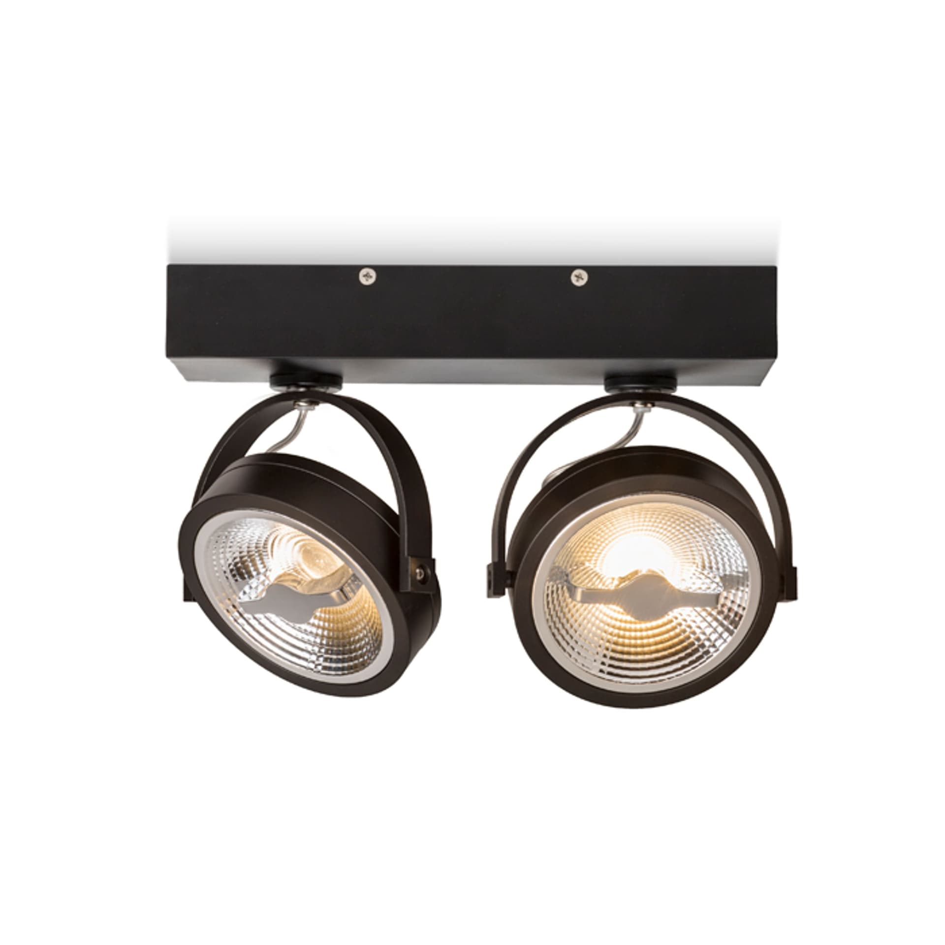 Aplica LED Kelly II dimabilă, neagră, 2x12W, 3000K, 230V, 24°