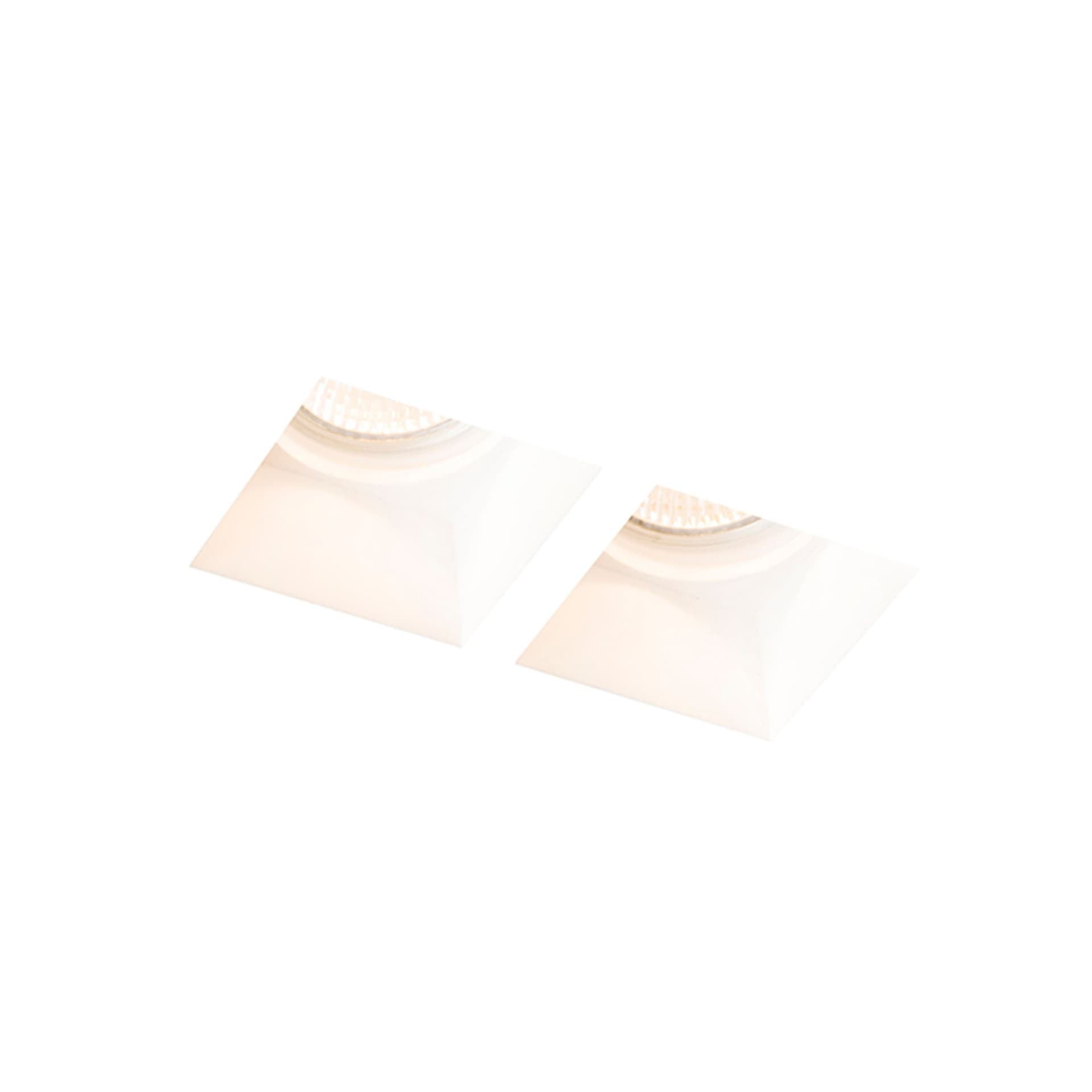 Spot încastrat în rigips Rendl QUO SQ II 230V LED GU10 2x8W