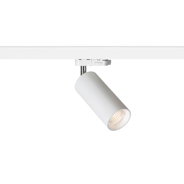 Spot pentru șină Rendl, alb, LED 12W, lumină caldă