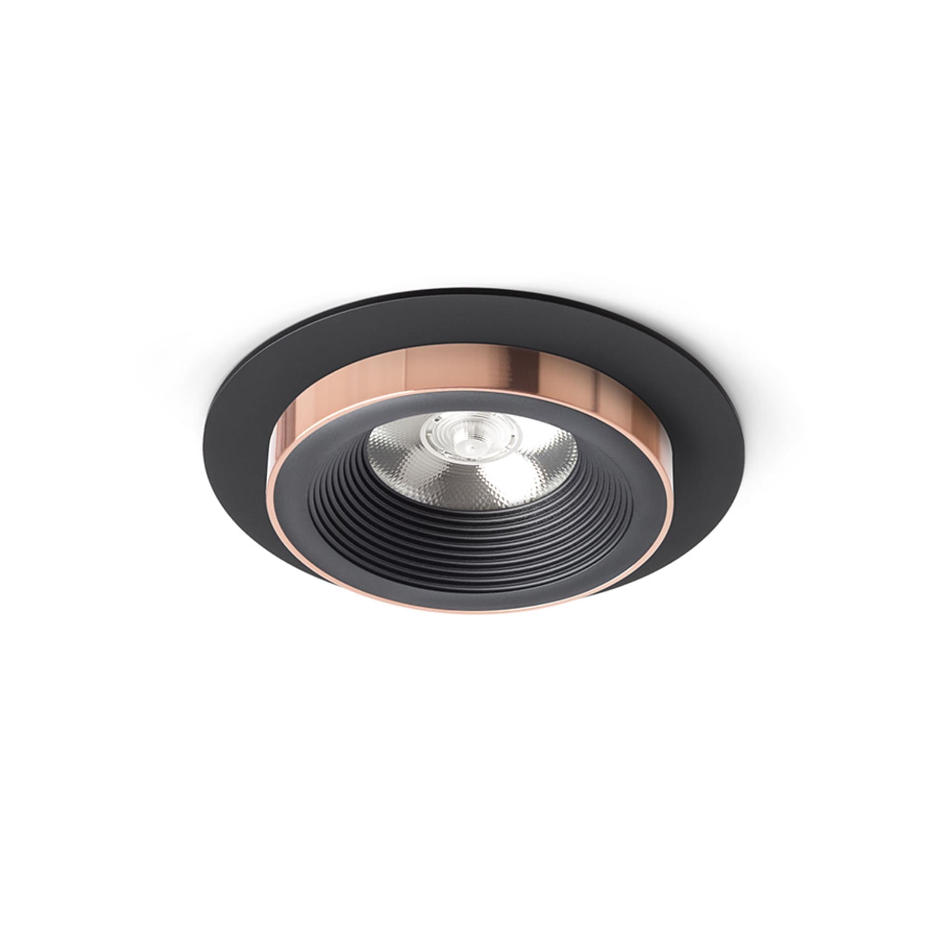 Spot încastrat Rendl negru/cupru, 10W, lumină caldă