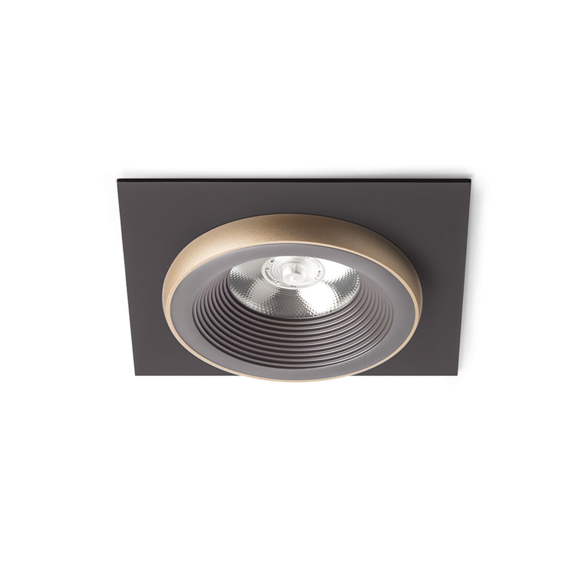 Spot încastrat Rendl, maro/auriu, LED 10W pentru ambient cald
