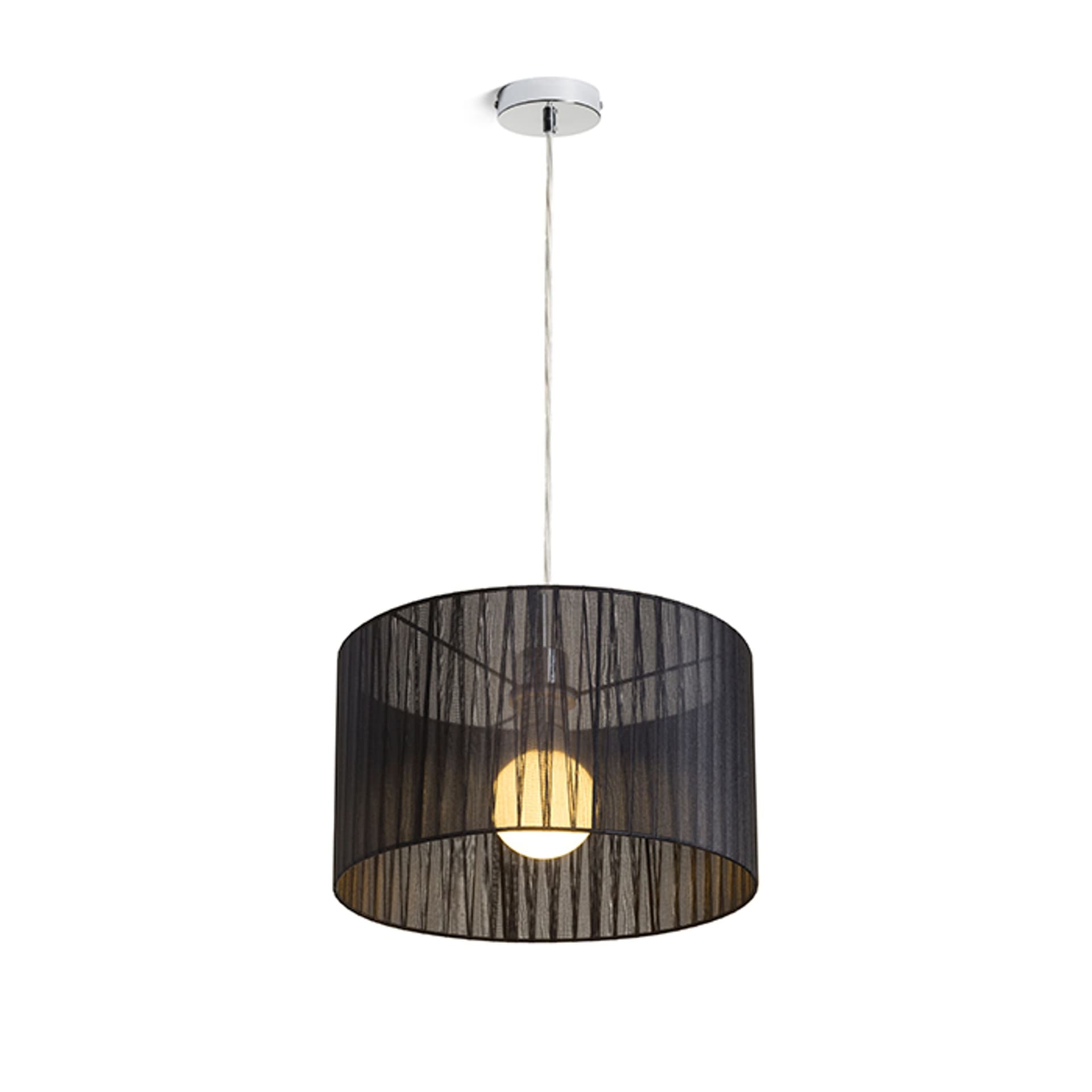 Suspensie Rendl Glamour 35/20 negru 230V LED E27 15W