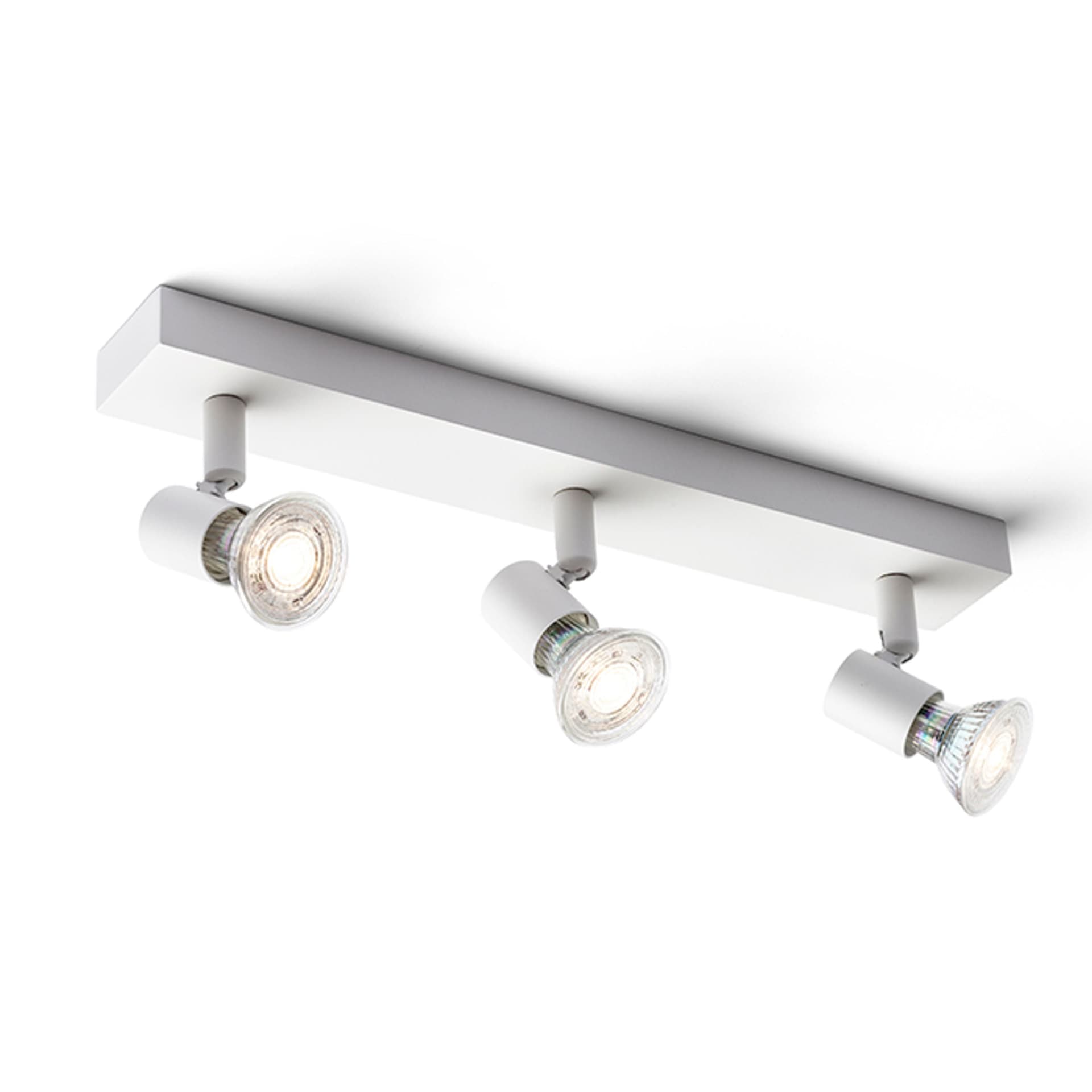 Aplica de perete albă Rendl Trica III, GU10, 3x25W, 230V