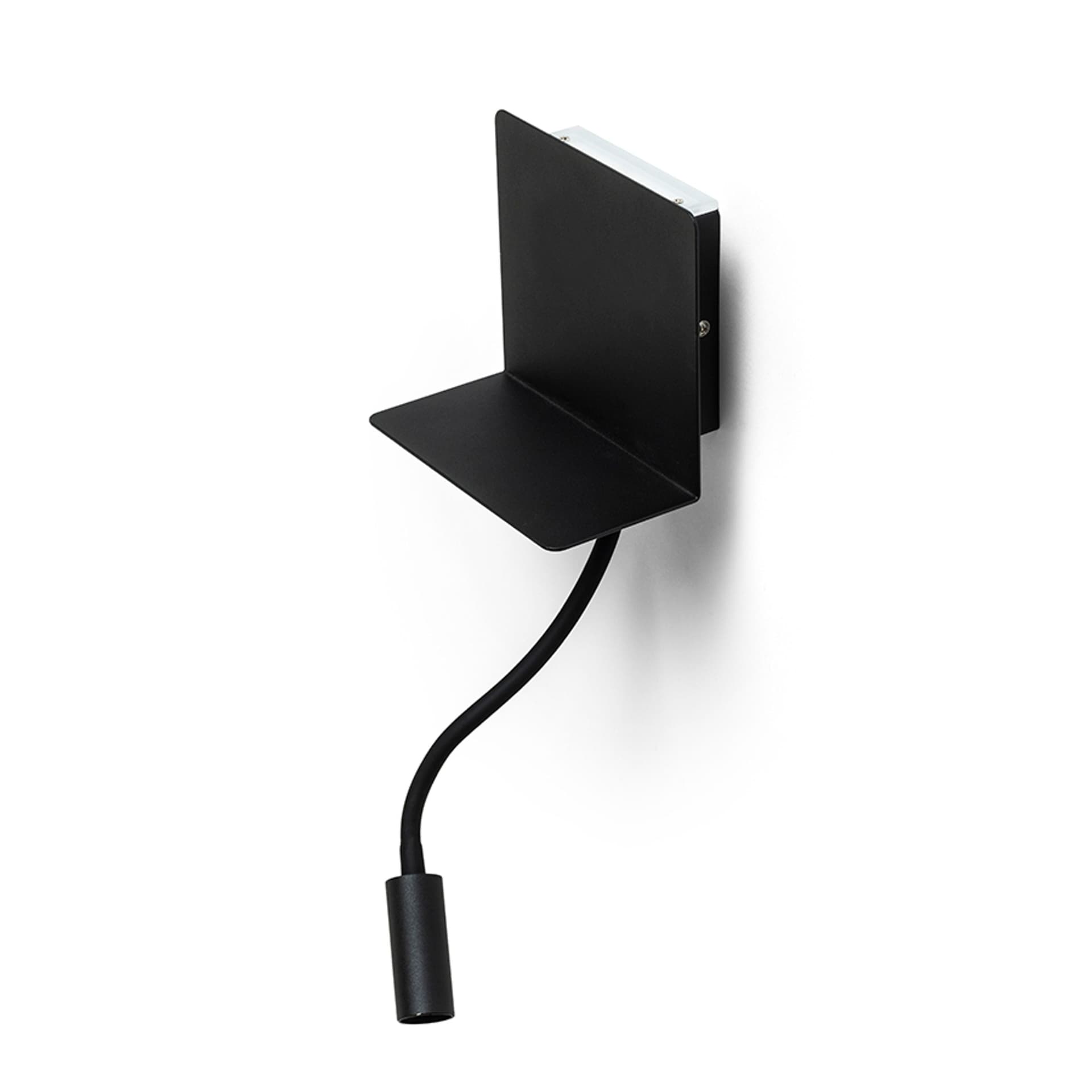 Aplica de perete Rendl neagră, cu USB, LED 3000K, 3W