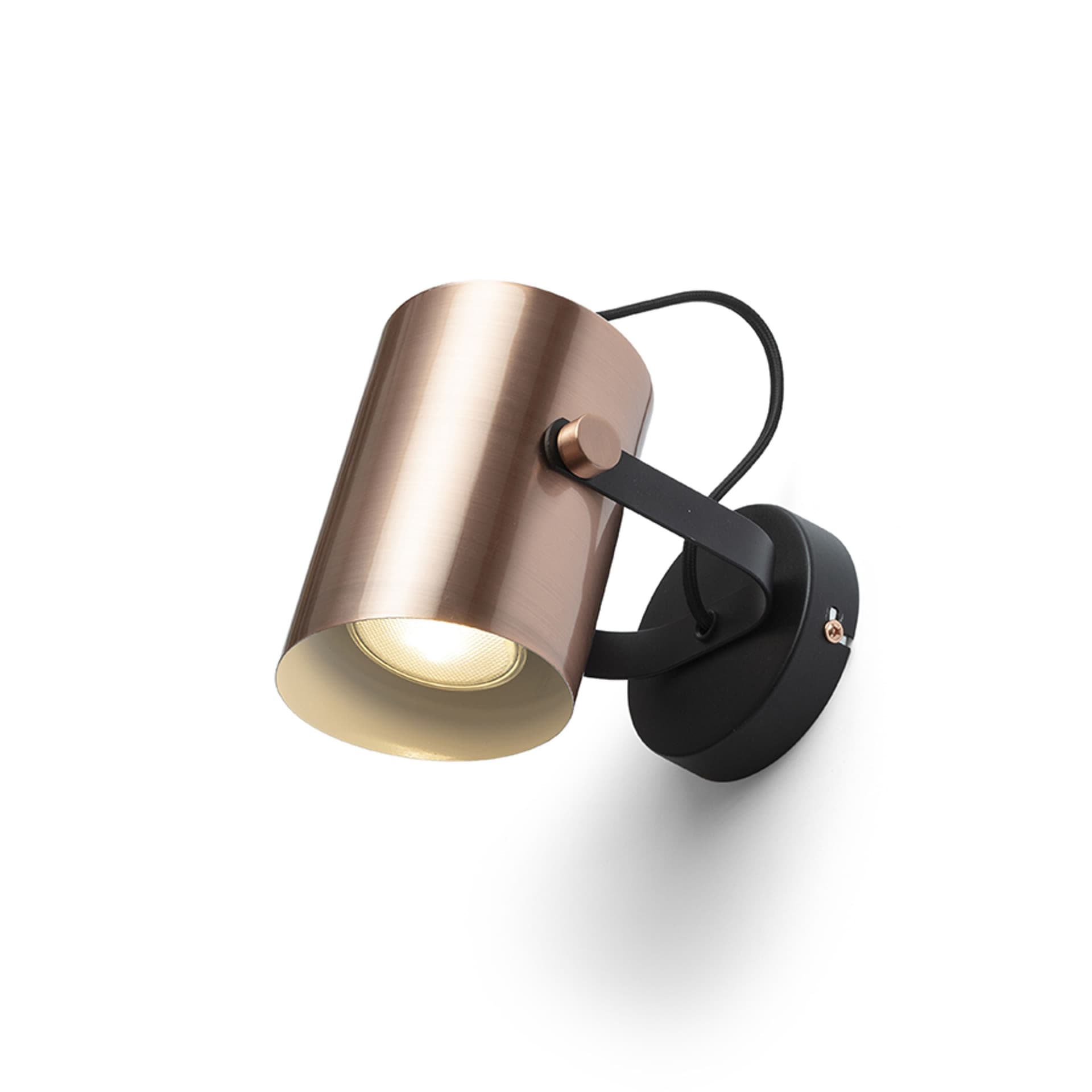 Corp de iluminat Rendl Haren, cupru/negru, 230V, LED, E27, 15W