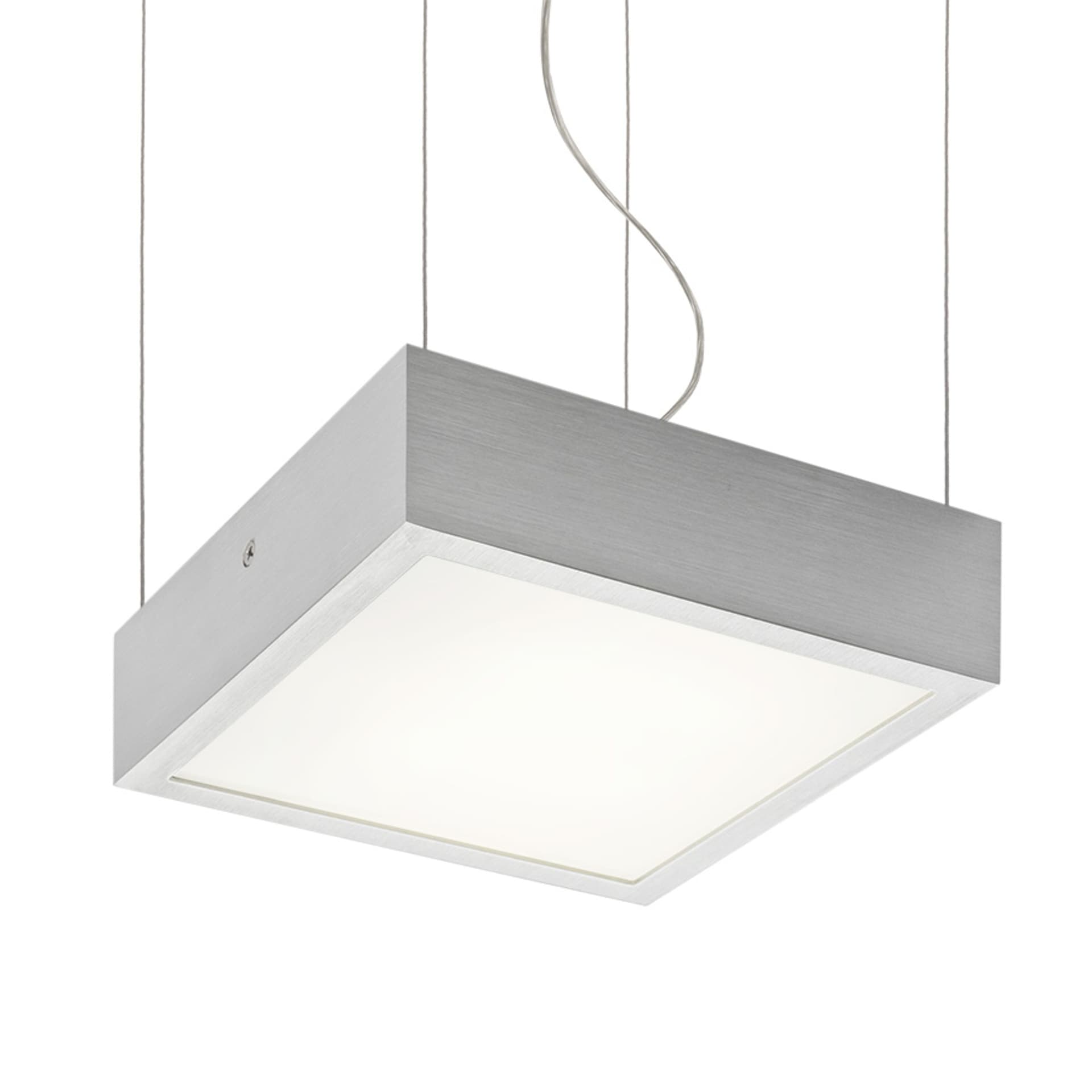 Corp de iluminat suspendat LED structural aluminiu 20x20 cm 12W 3000K