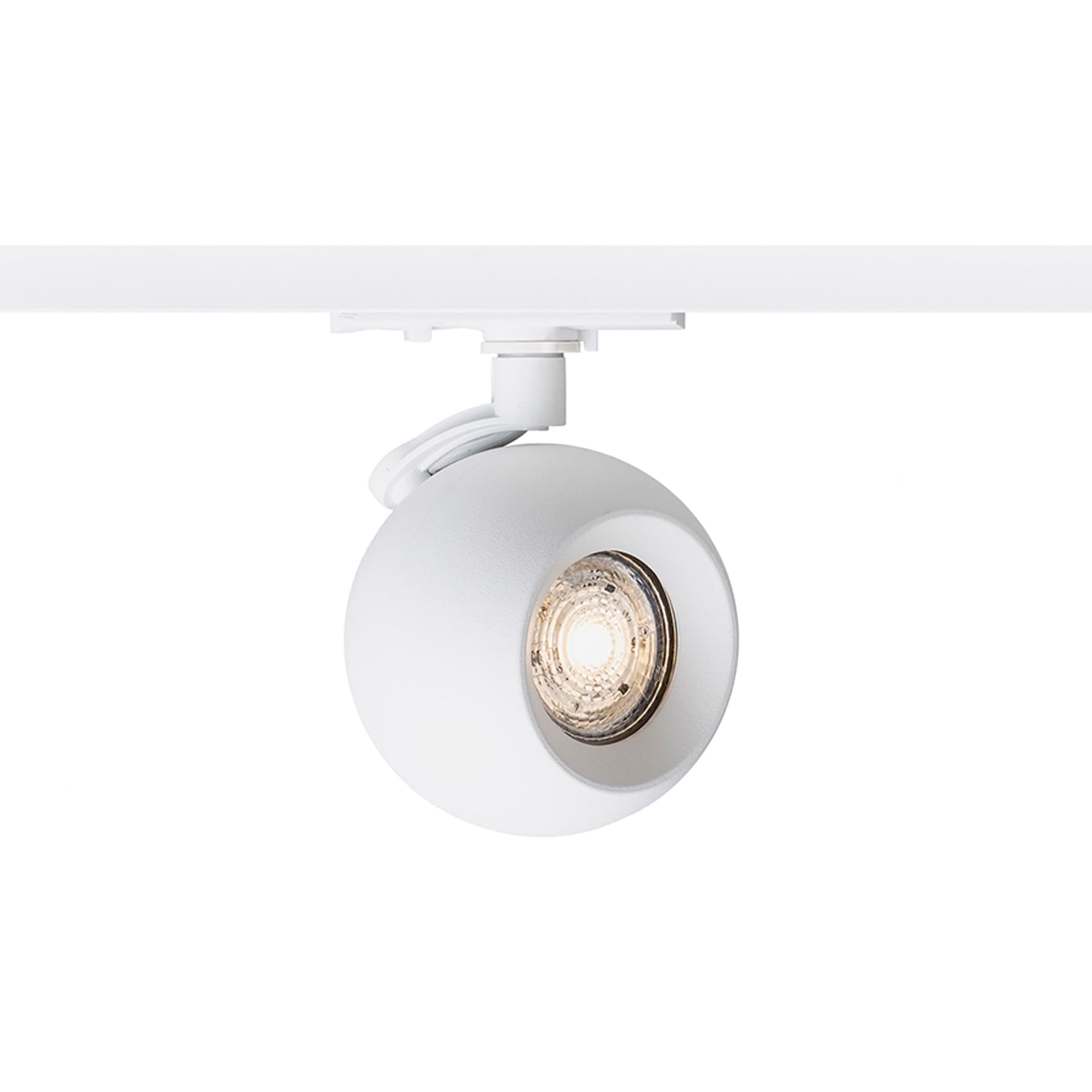 Spot LED Rendl Siena DIMM pentru șină 1 circuit, alb, 230V, GU10, 9W