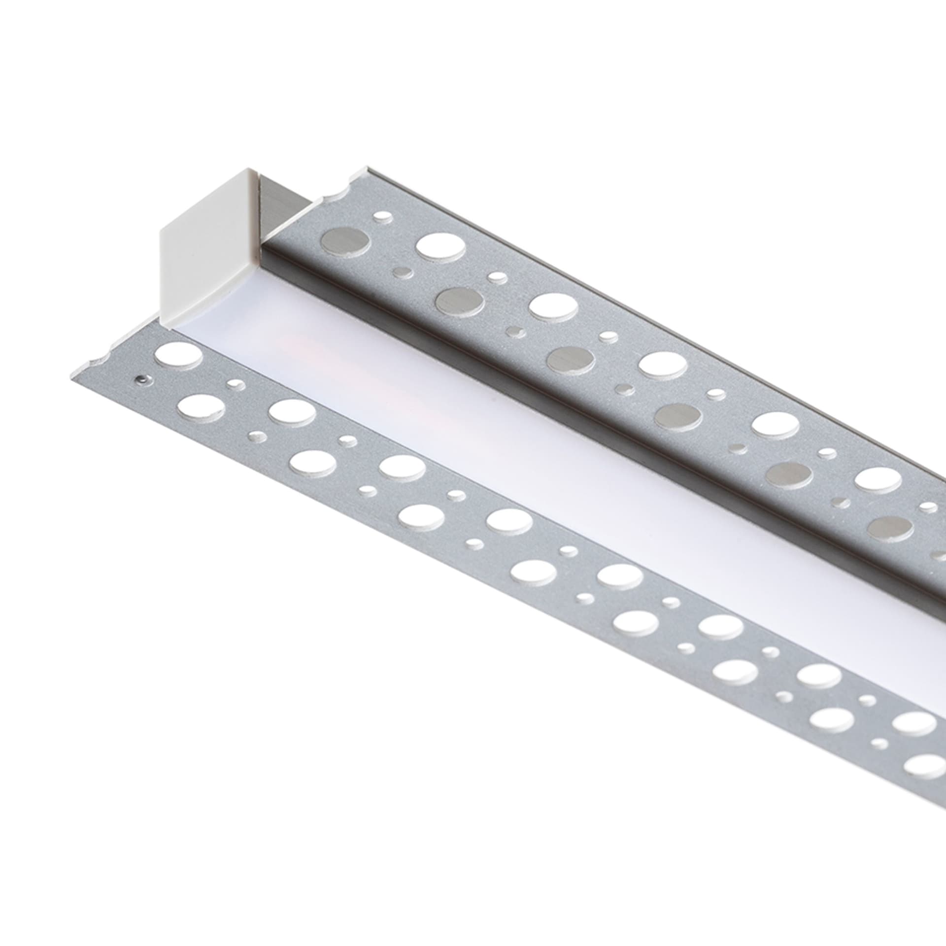 Profil LED B îngropat 1 m aluminiu/acrilic mat