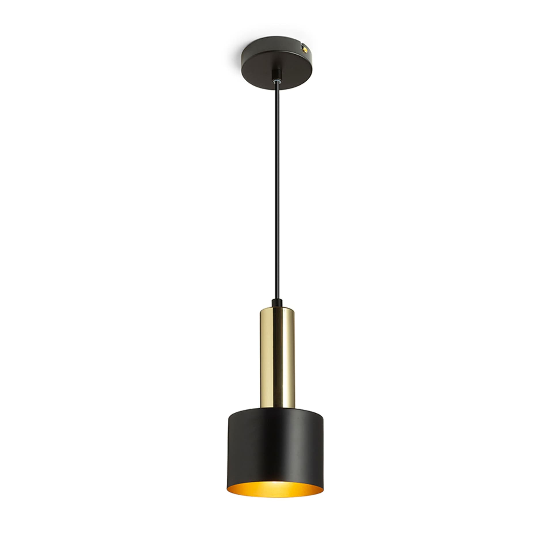 RENDL Giulia 12 suspendat negru/auriu, maro alamă, 230V, LED, E27, 11W