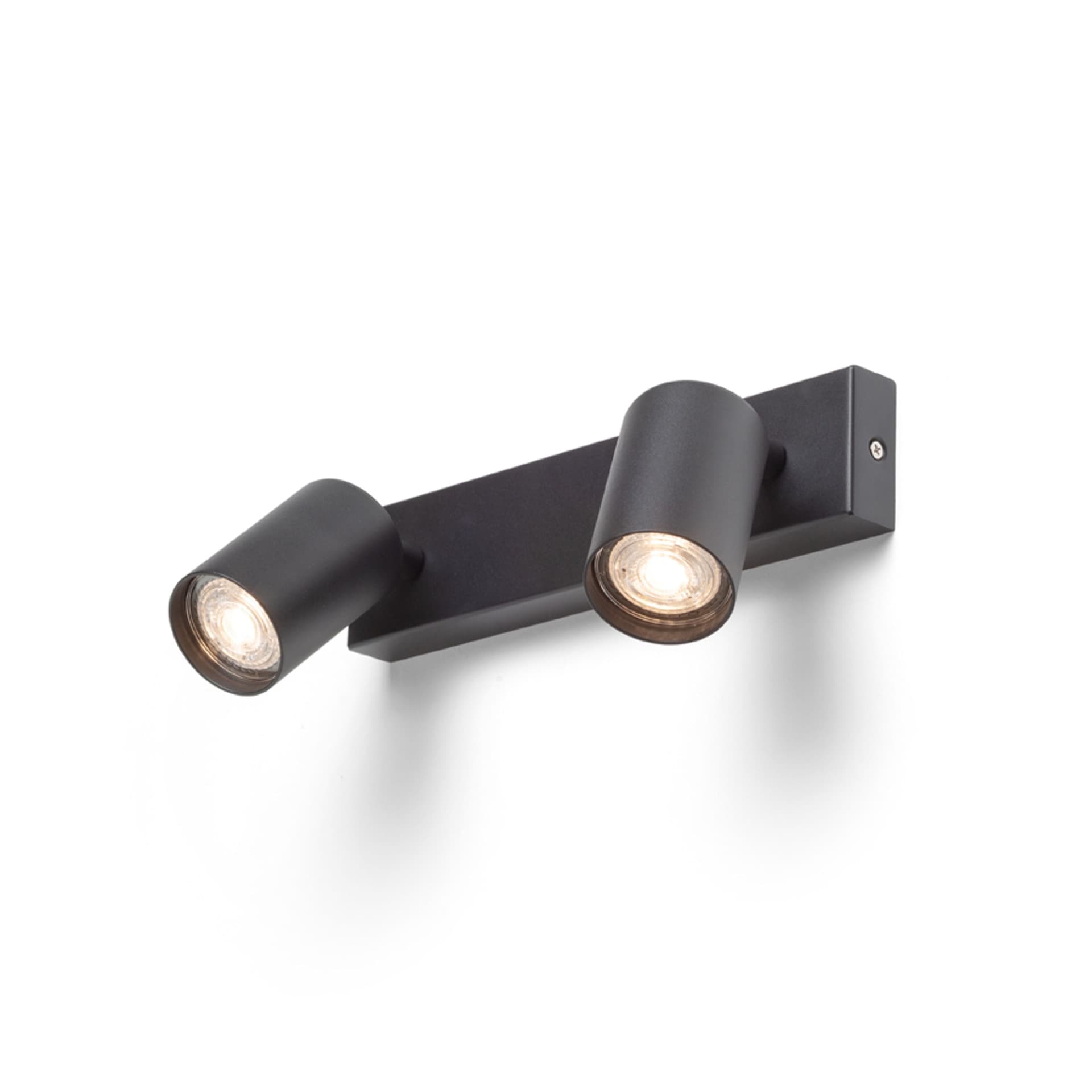 Rendl DUDE II aplică negru 230V LED GU10 2x9W