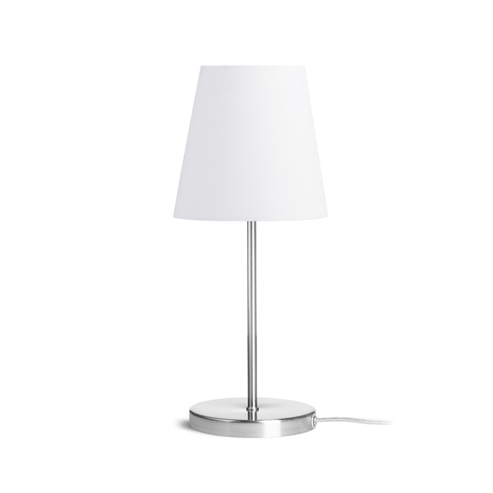 Lampă de masă Rendl NYC/CONNY 15/15 alb/nichel, LED E27 11W, 230V