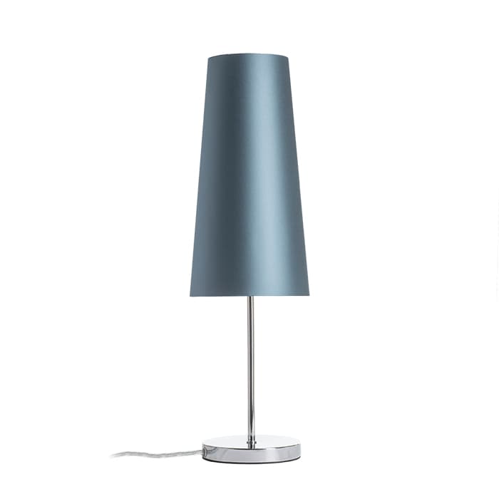 RENDL NYC/CONNY 15/30 de masă Monaco petrol/argintiu PVC/crom 230V LED E27 11W