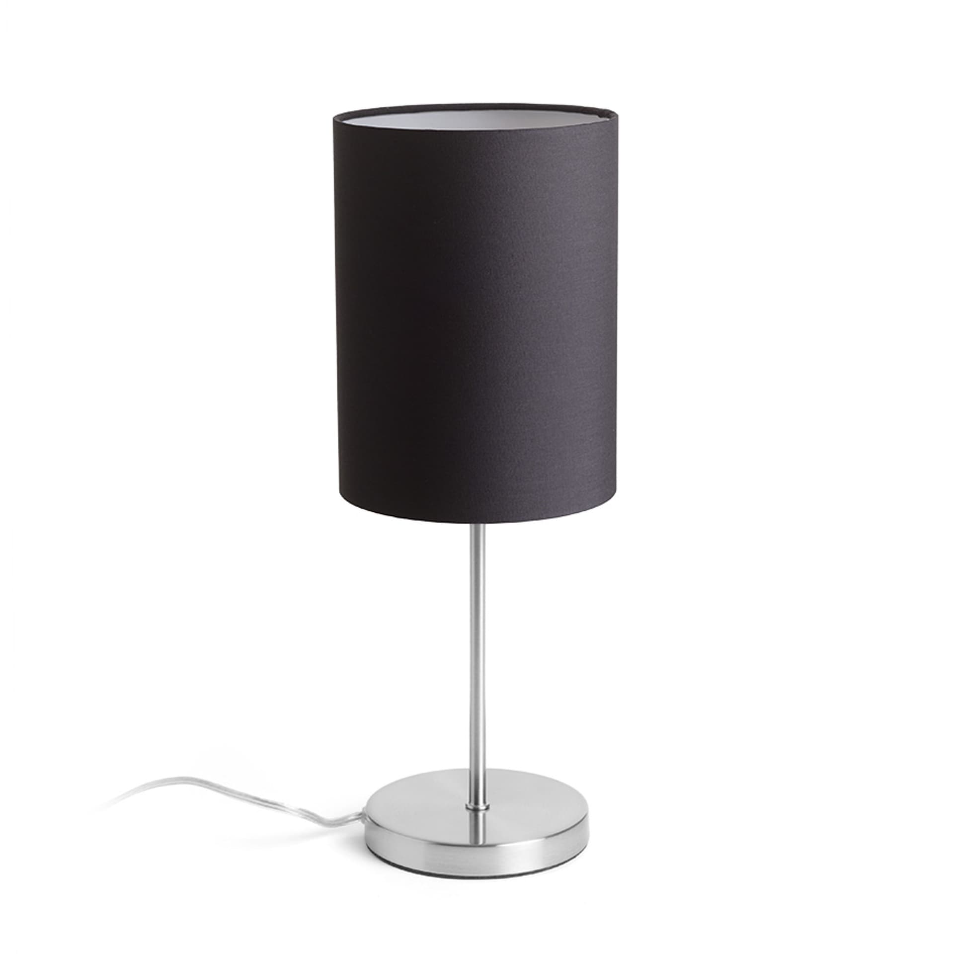 Lampă de masă NYC/RON 15/20 negru/nichel 230V LED E27 15W