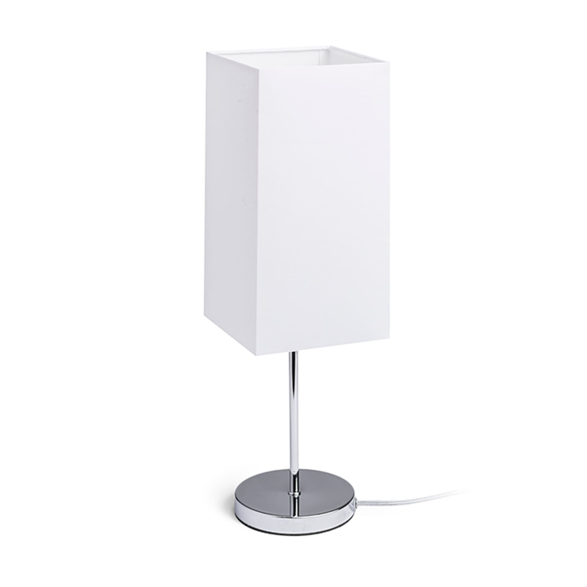 Lampă de masă Rendl NYC/TEMPO 15/30 alb/crom 230V LED E27 15W