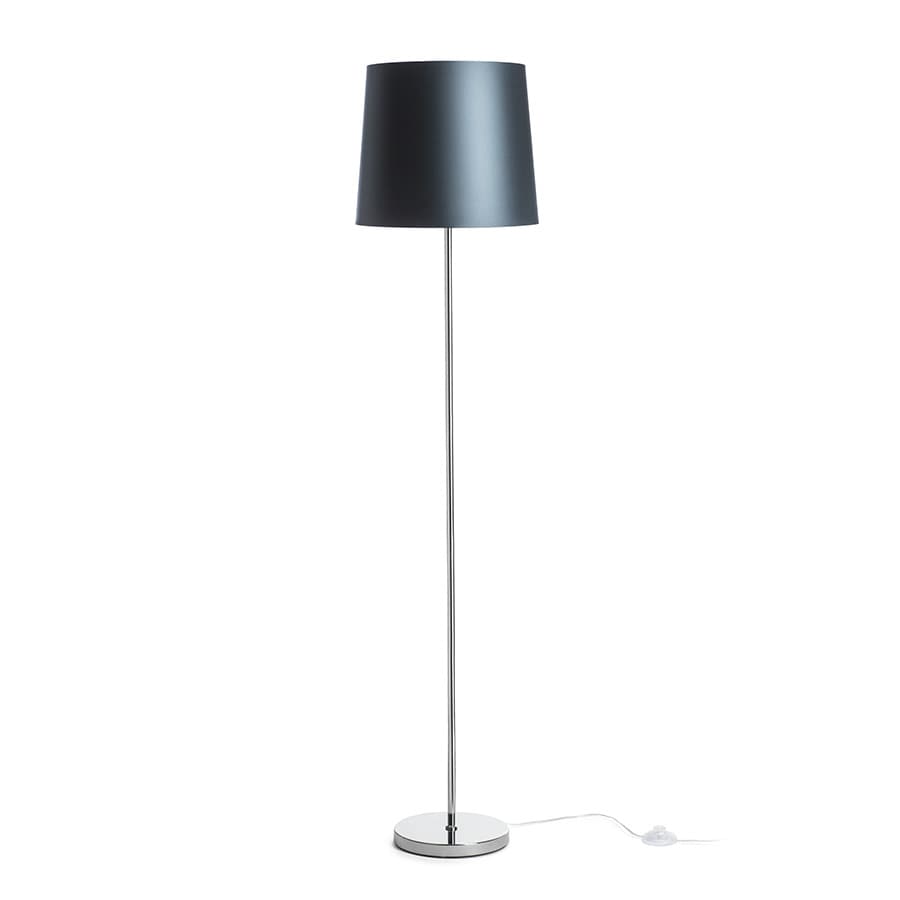 RENDL NYC/CONNY 35 de podea Monaco petrol/argintiu PVC/crom 230V LED E27 15W
