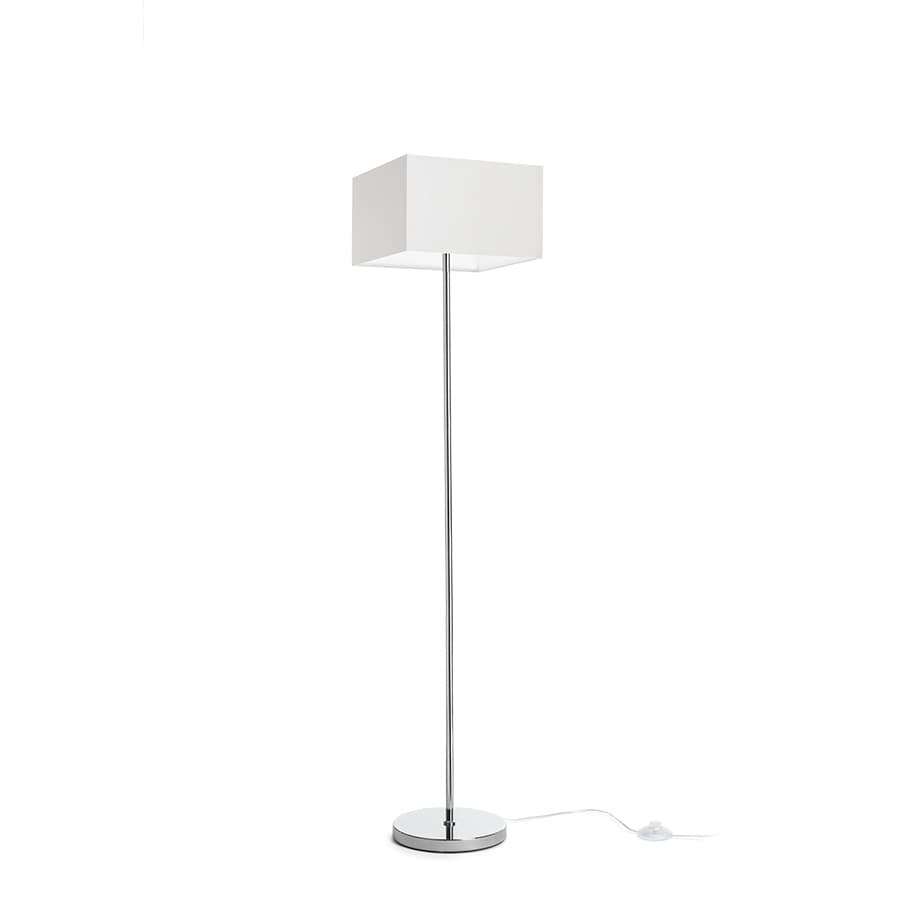 RENDL NYC/TEMPO 30/19 de podea poligot alb/crom 230V LED E27 15W