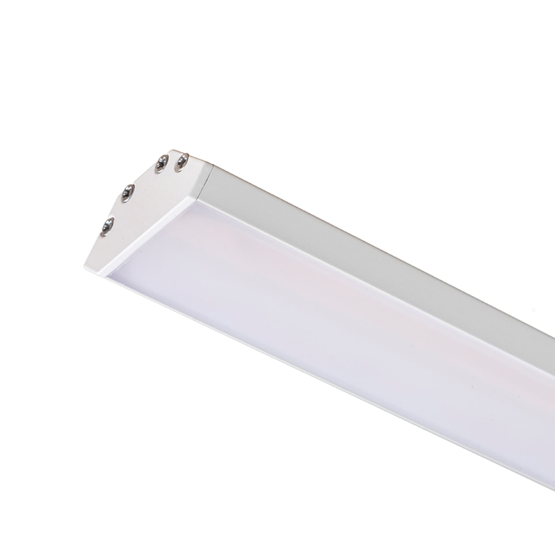 Profil LED J montat pe suprafață 1 m alb mat acrilic/aluminiu
