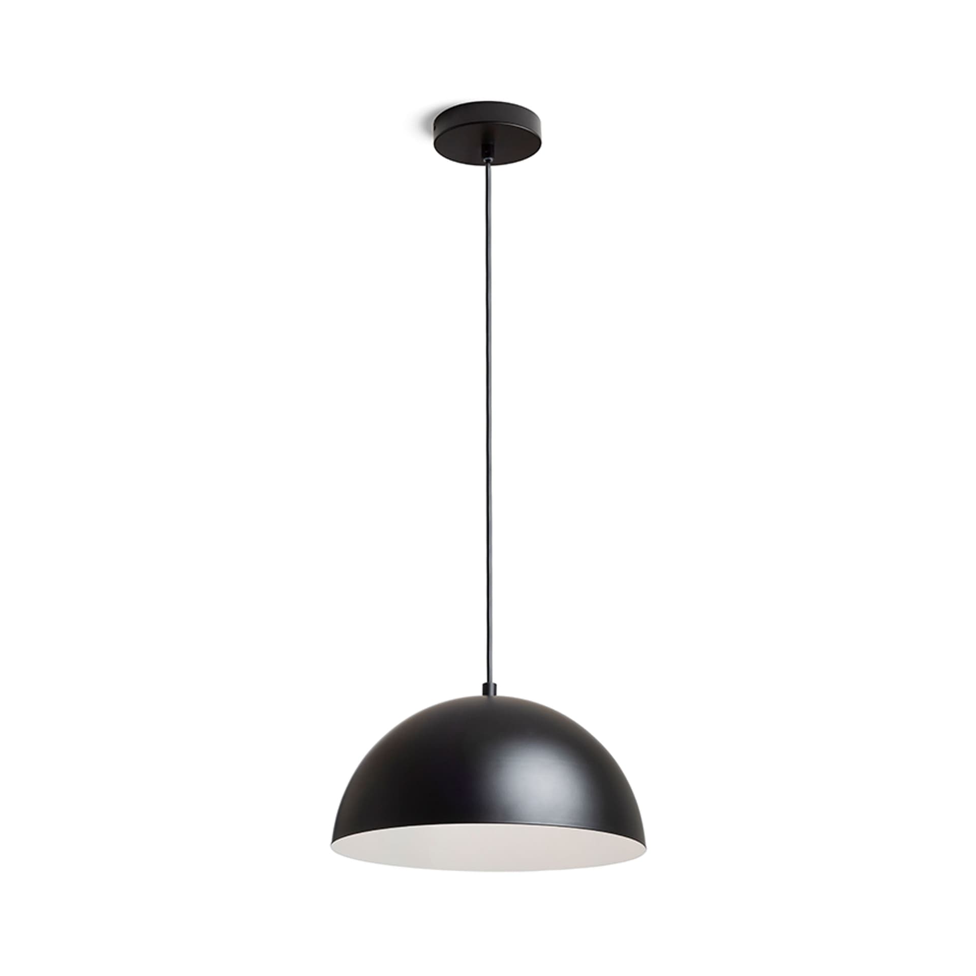 Suspensie Rendl Gladys 30 negru/alb 230V LED E27 15W