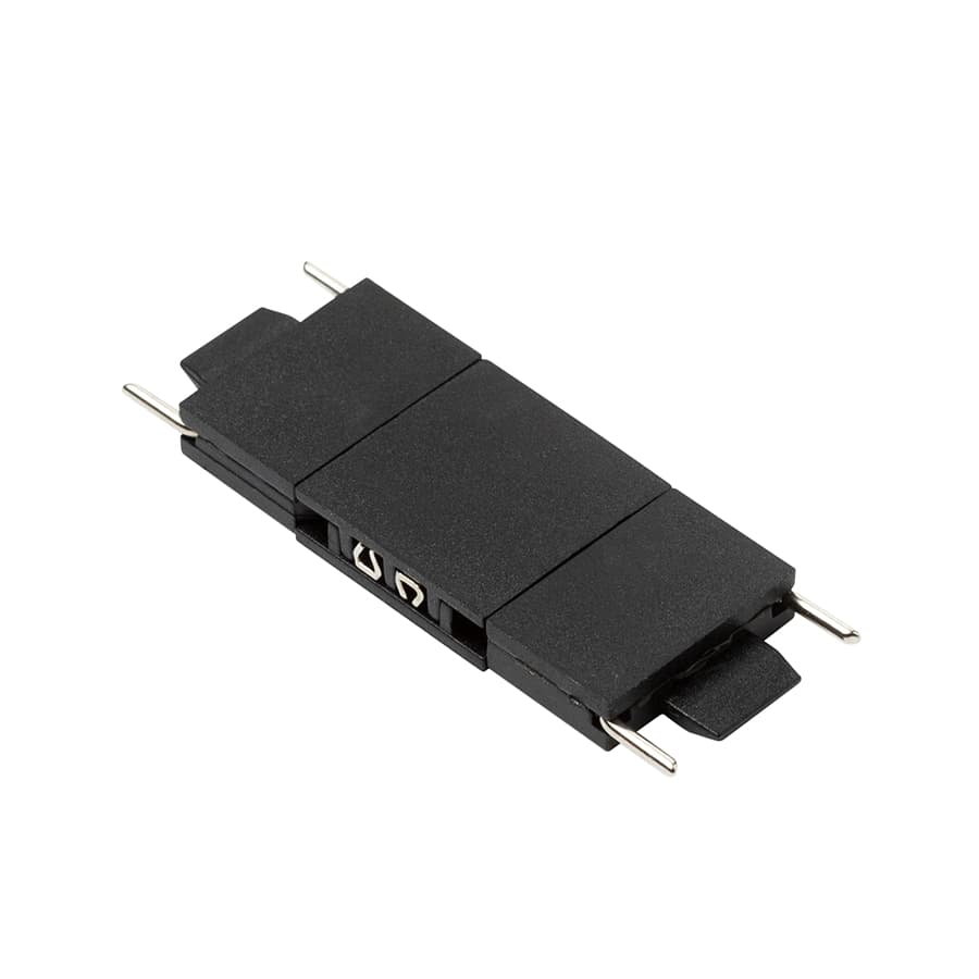 Conector direct Rendl negru 24V pentru sisteme pe șină