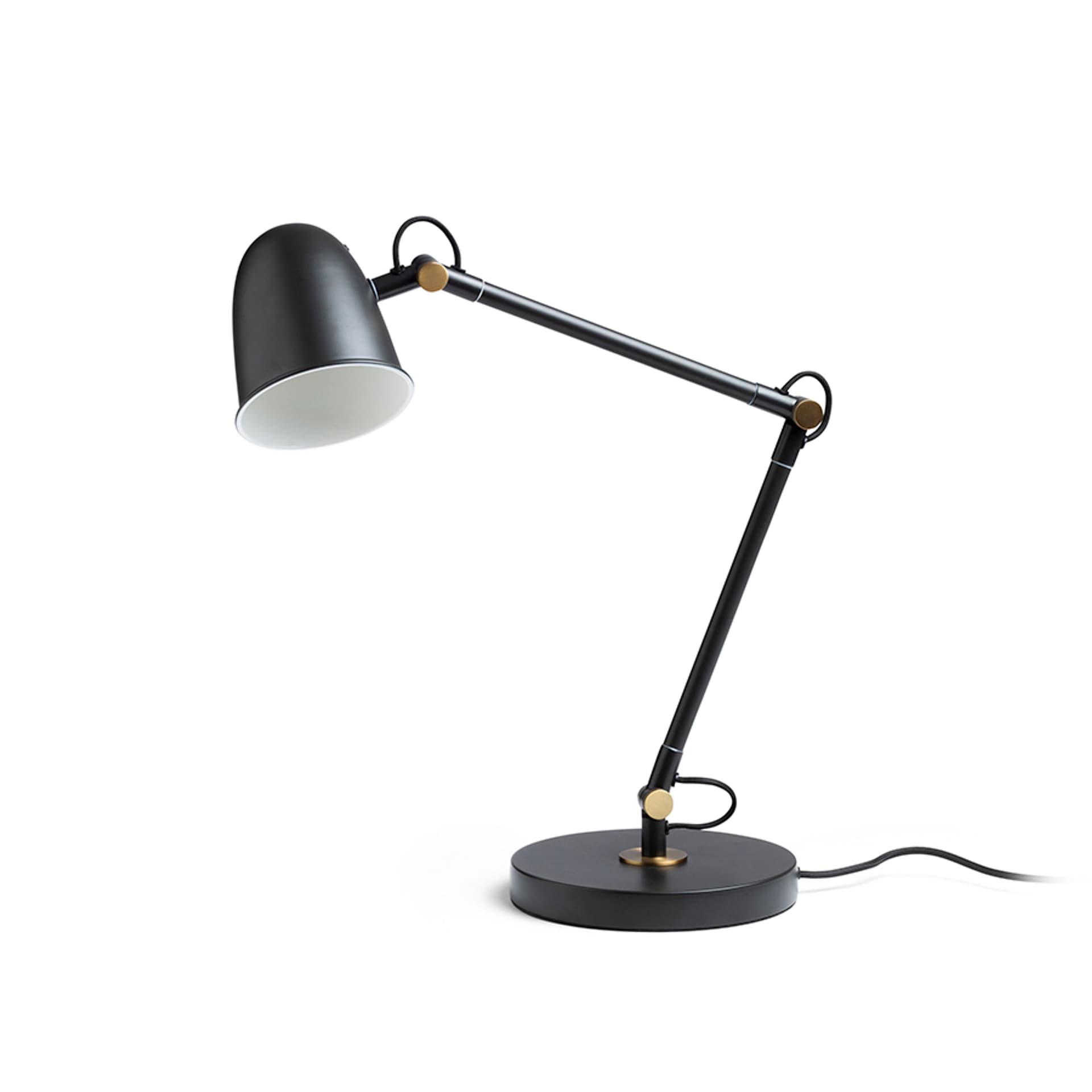 Rendl Danny lampă de masă neagră alamă, LED, E14, 5W, 230V