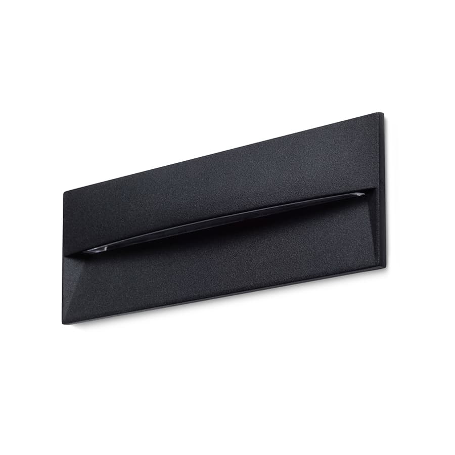 Spot încastrat exterior Rendl, negru, LED 6W, lumină caldă