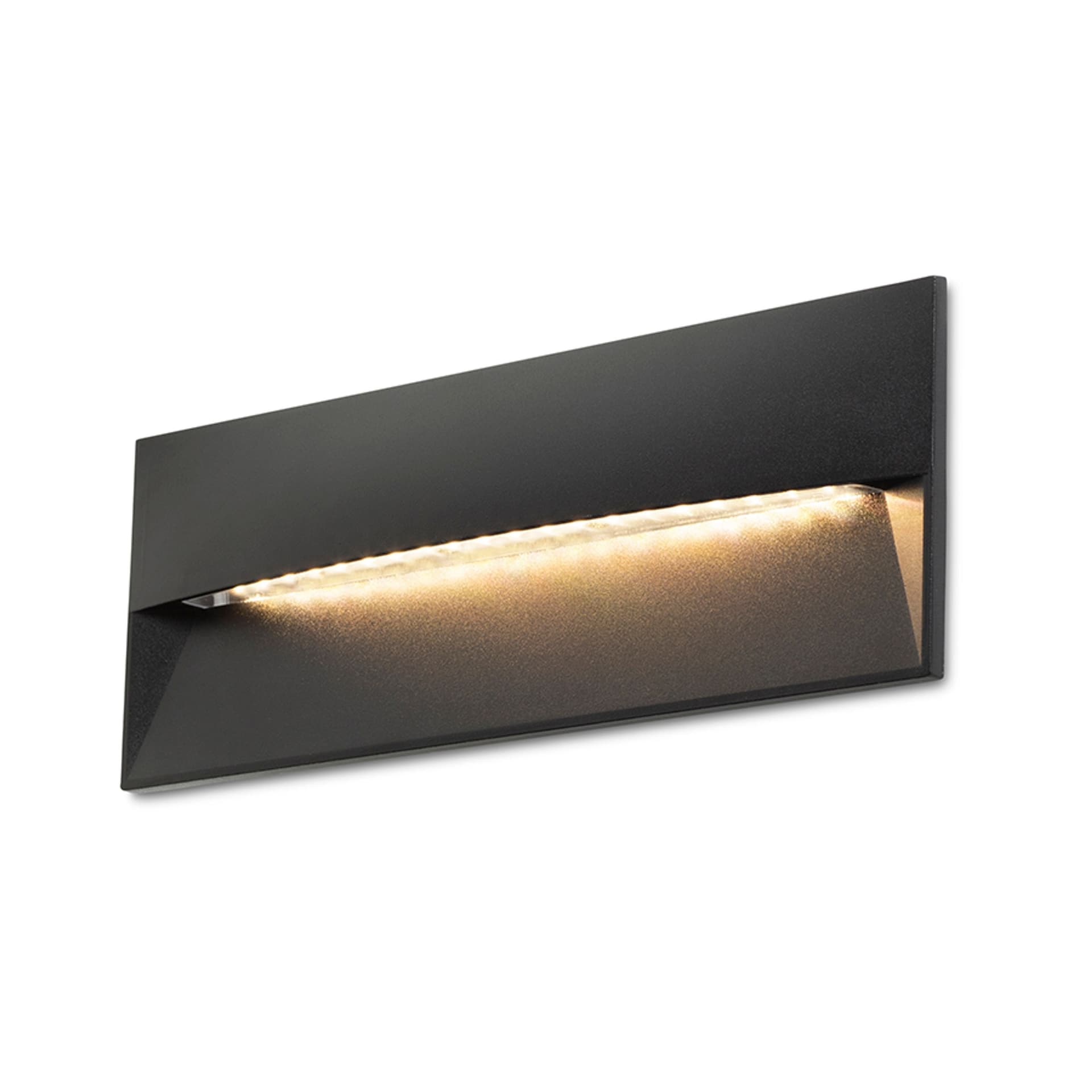 Spot încastrat exterior Rendl, negru, LED 10W, lumină caldă