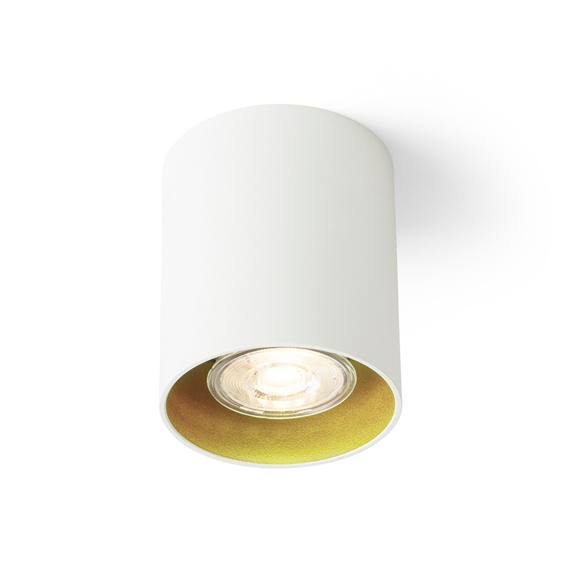 RENDL Mantova I plafonieră alb/auriu, LED GU10 7W, 230V