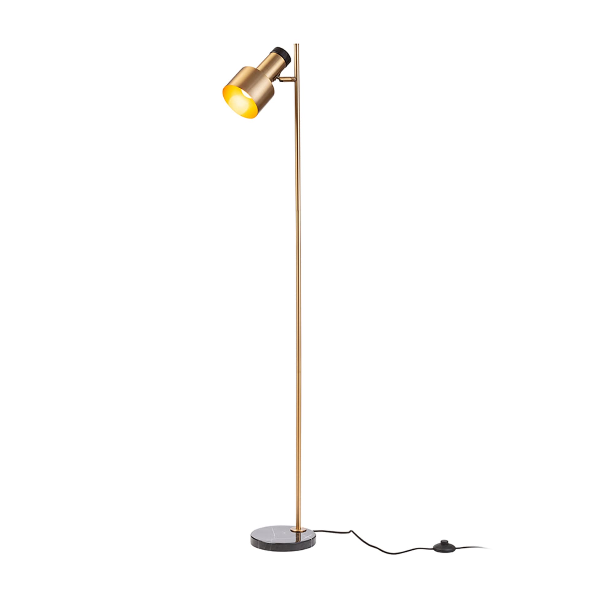 Lampadar Rendl Divina, alamă și marmură neagră, 5W
