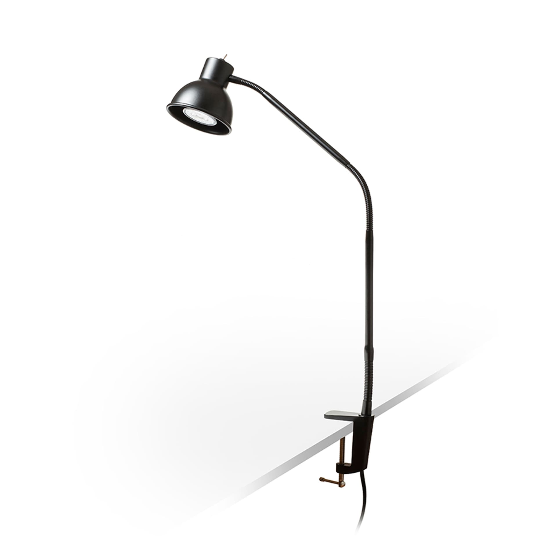 Rendl Harmony lampă cu clemă pentru birou, neagră, 230V, LED GU10 8W