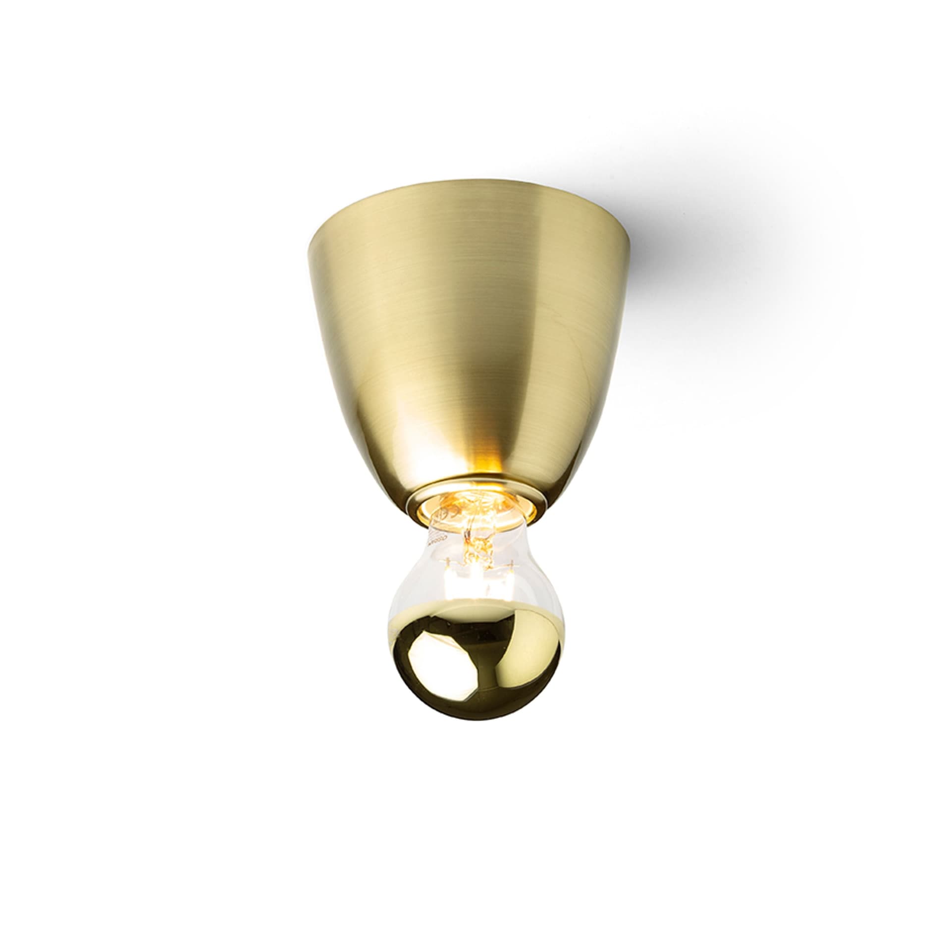 Corp de tavan Rendl Reach, alamă pieptănată, 230V, LED, E27, 11W