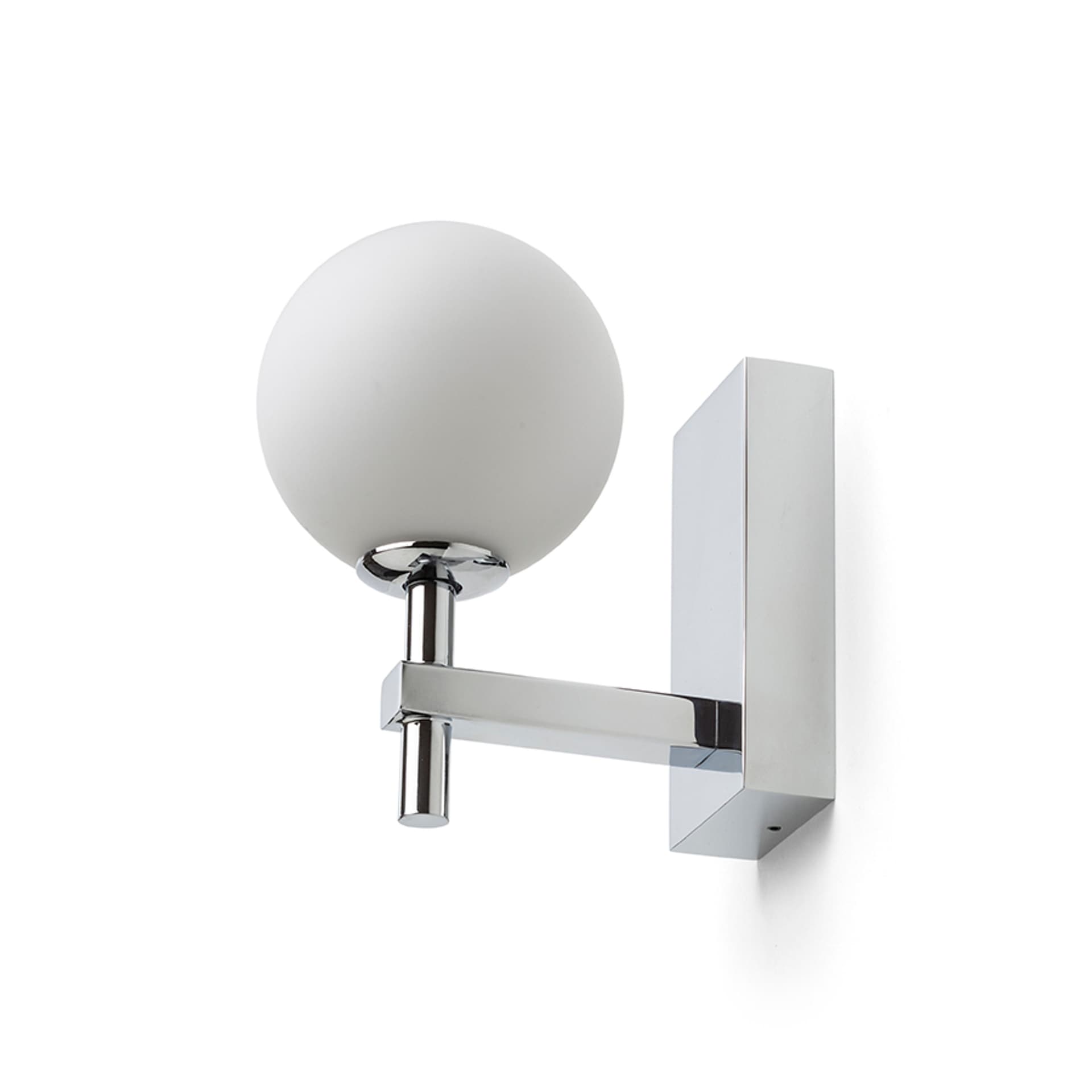 Aplica de perete Peggy crom/sticlă opal, LED G9 6W, IP44