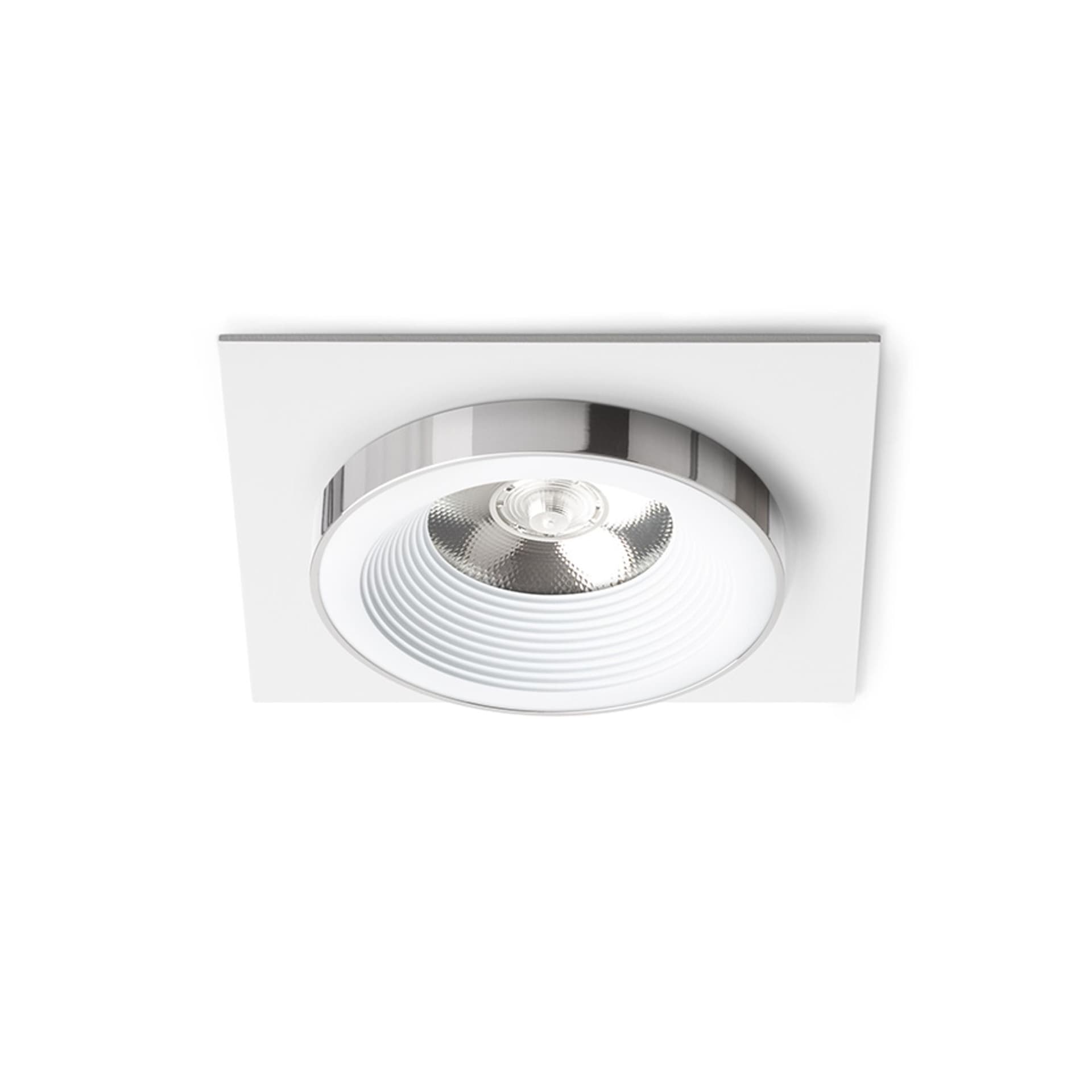 Spot încastrat Rendl alb crom, LED 10W, lumină caldă