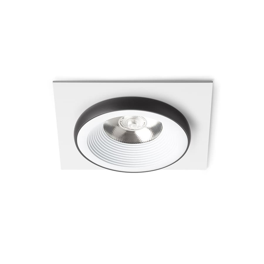Spot încastrat Rendl alb/negru, 10W, lumină caldă pentru interior