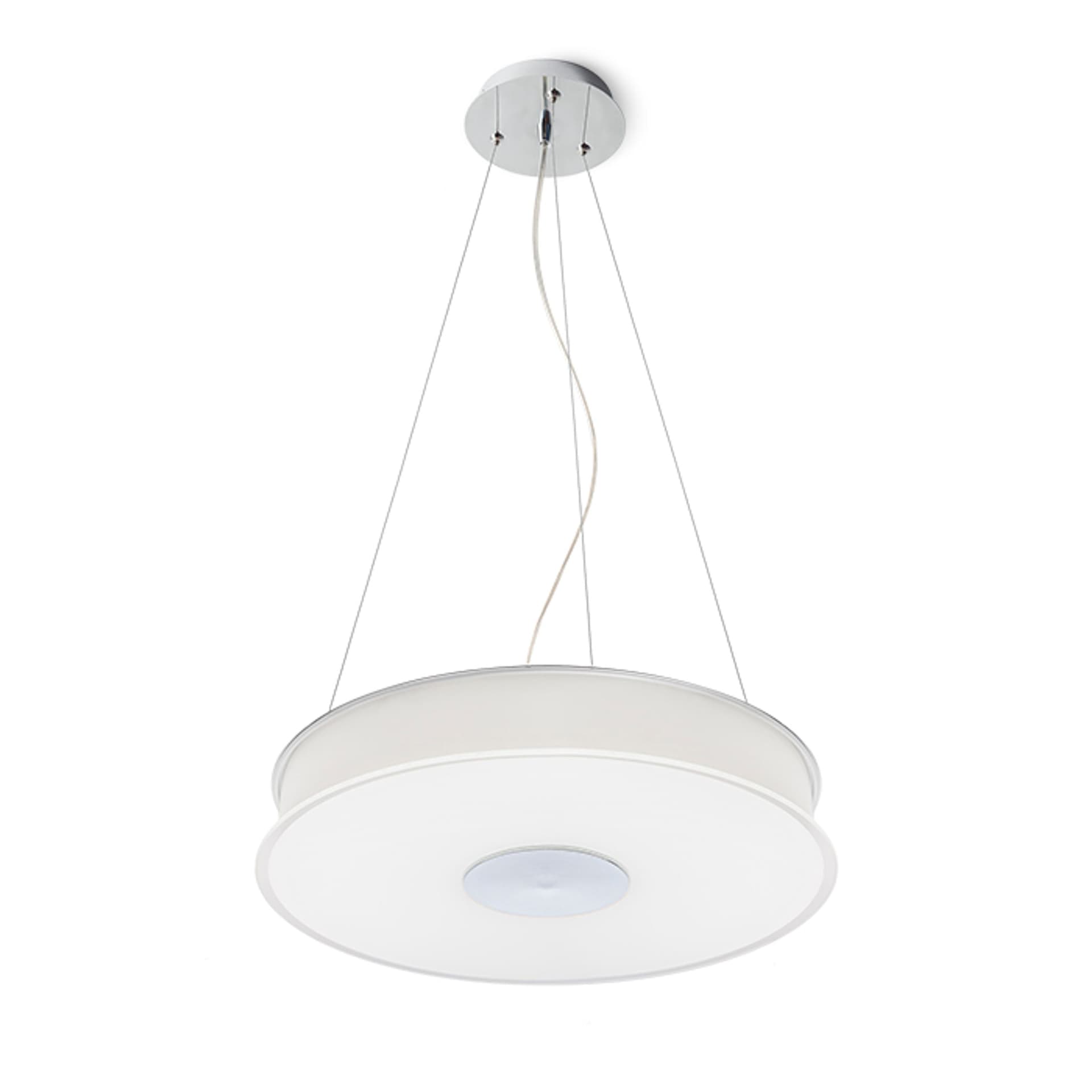 Pendul Rendl LED, sticlă satinată, crom, 35W