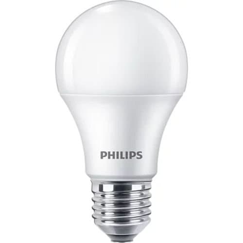 Set 2 becuri LED Philips A60, 10 W (echiv. 75 W), 1055 lm, 2700 K, E27
